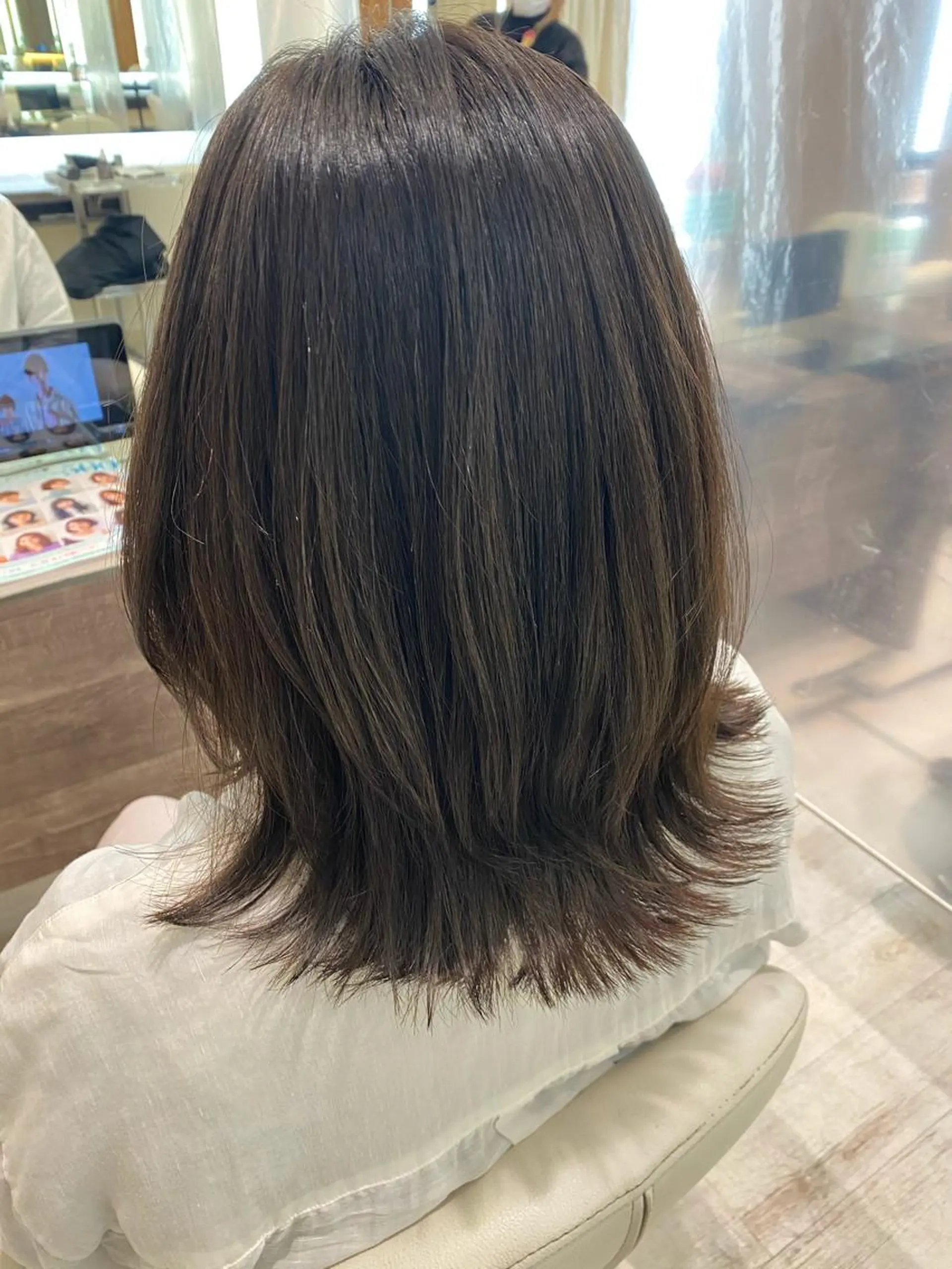 セミロング カラー アッシュ イルミナカラー ショート/ボブ🌿 大野ちかのヘアスタイル