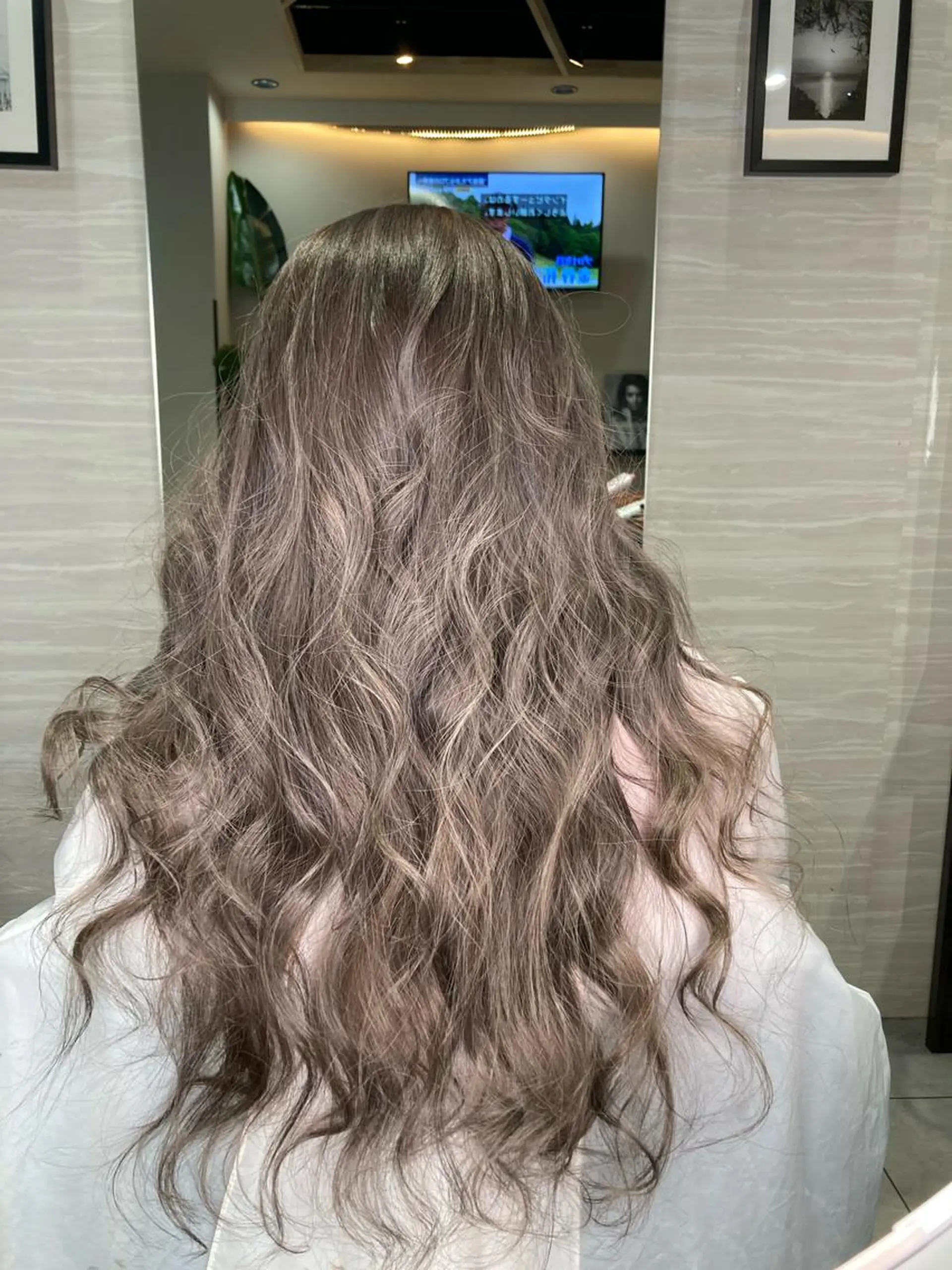 ロング カラー ハイトーンカラー 髪質改善/縮毛矯正/ 超高濃度水素ケアのヘアスタイル