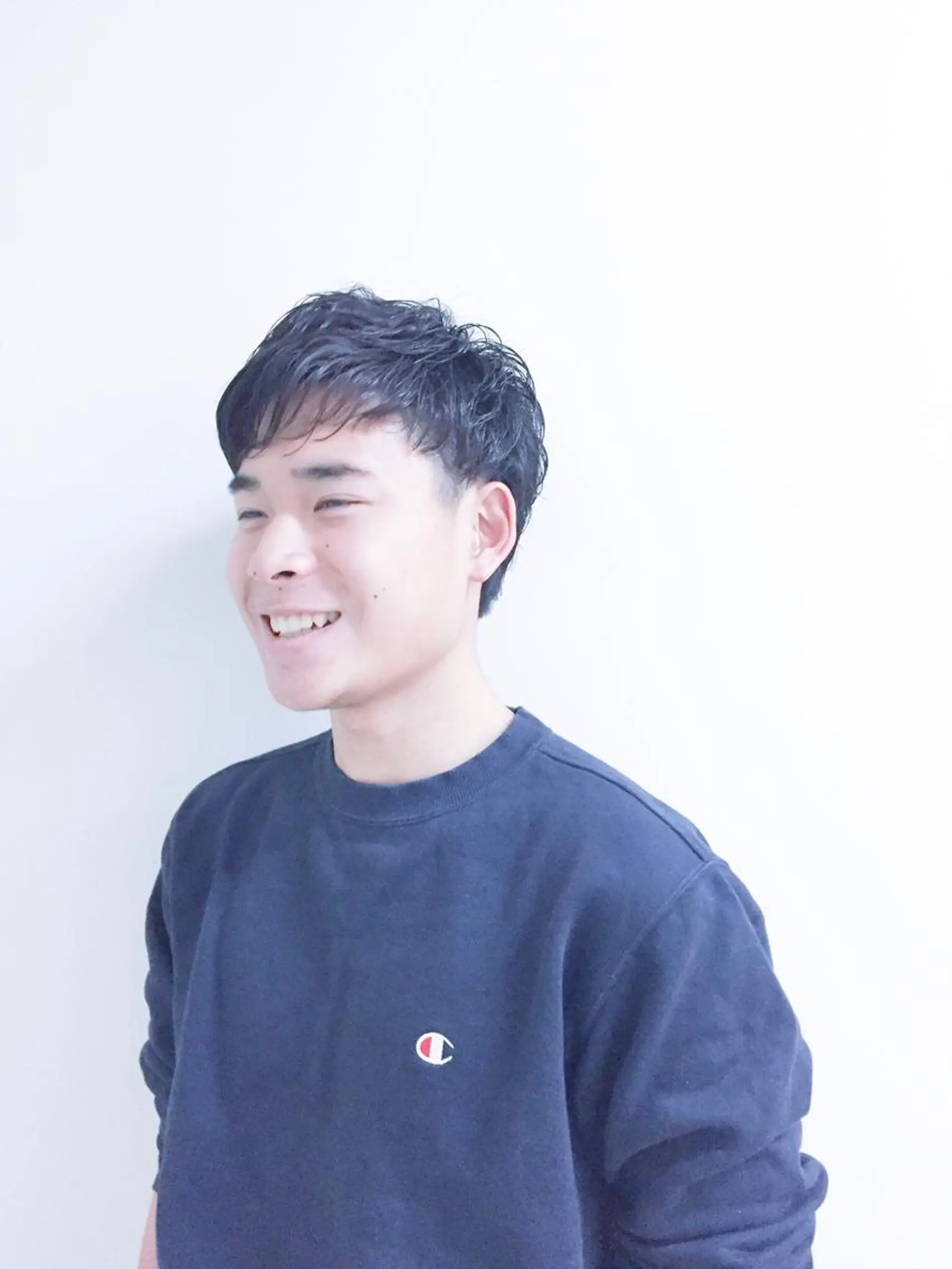 ショート パーマ メンズ メンズパーマ un所属・un 溝の口 伊豆本のマツエク・マツパデザイン