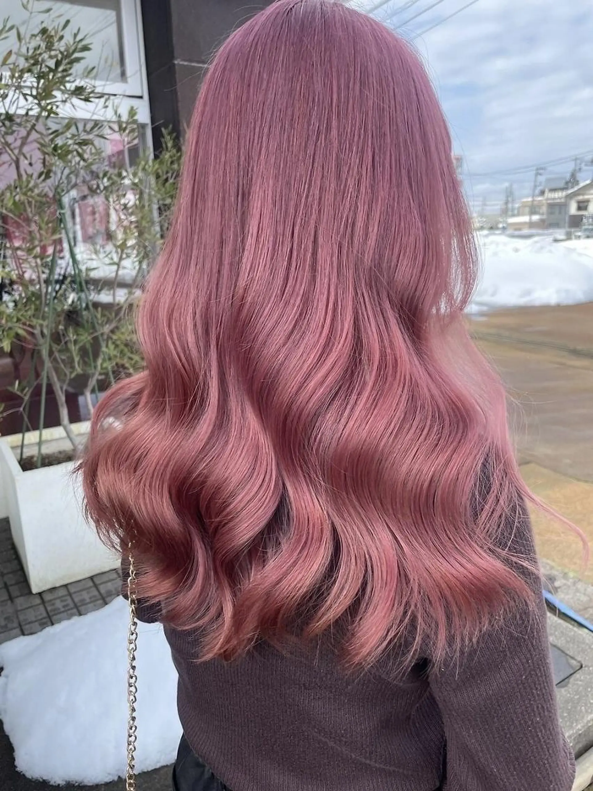 セミロング カラー 骨格補正似合わせ カット阿部建のヘアスタイル