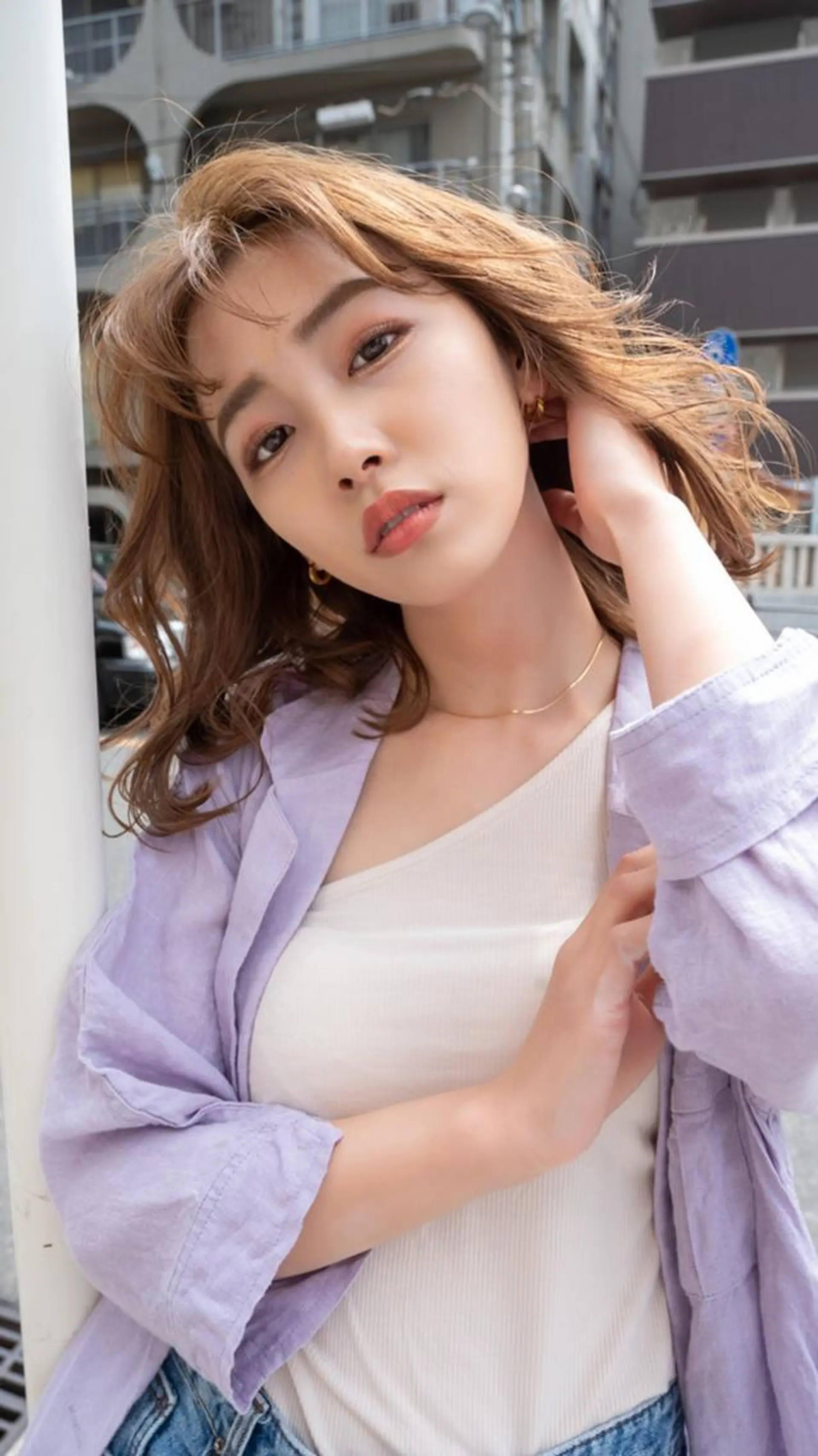 カラー ミディアム ANGELICA 吉川智昭のヘアスタイル