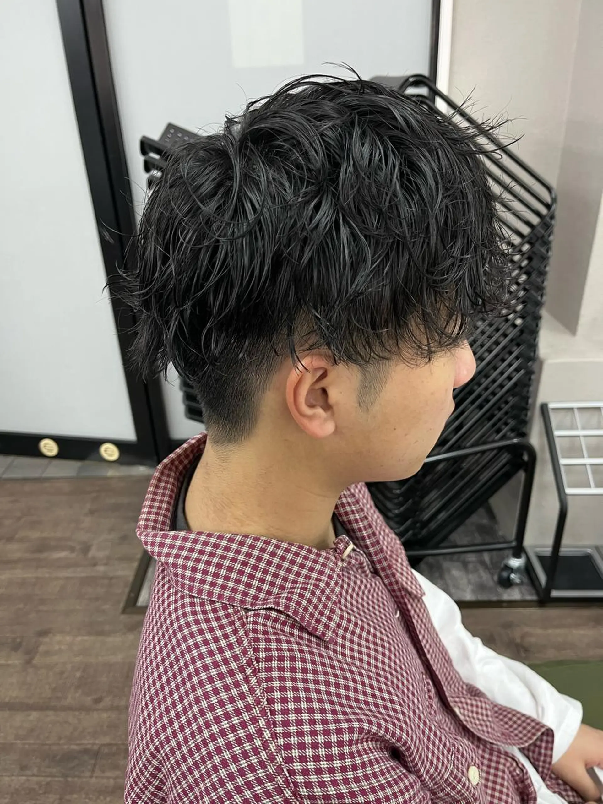 パーマ メンズ 桑原 りゆのヘアスタイル