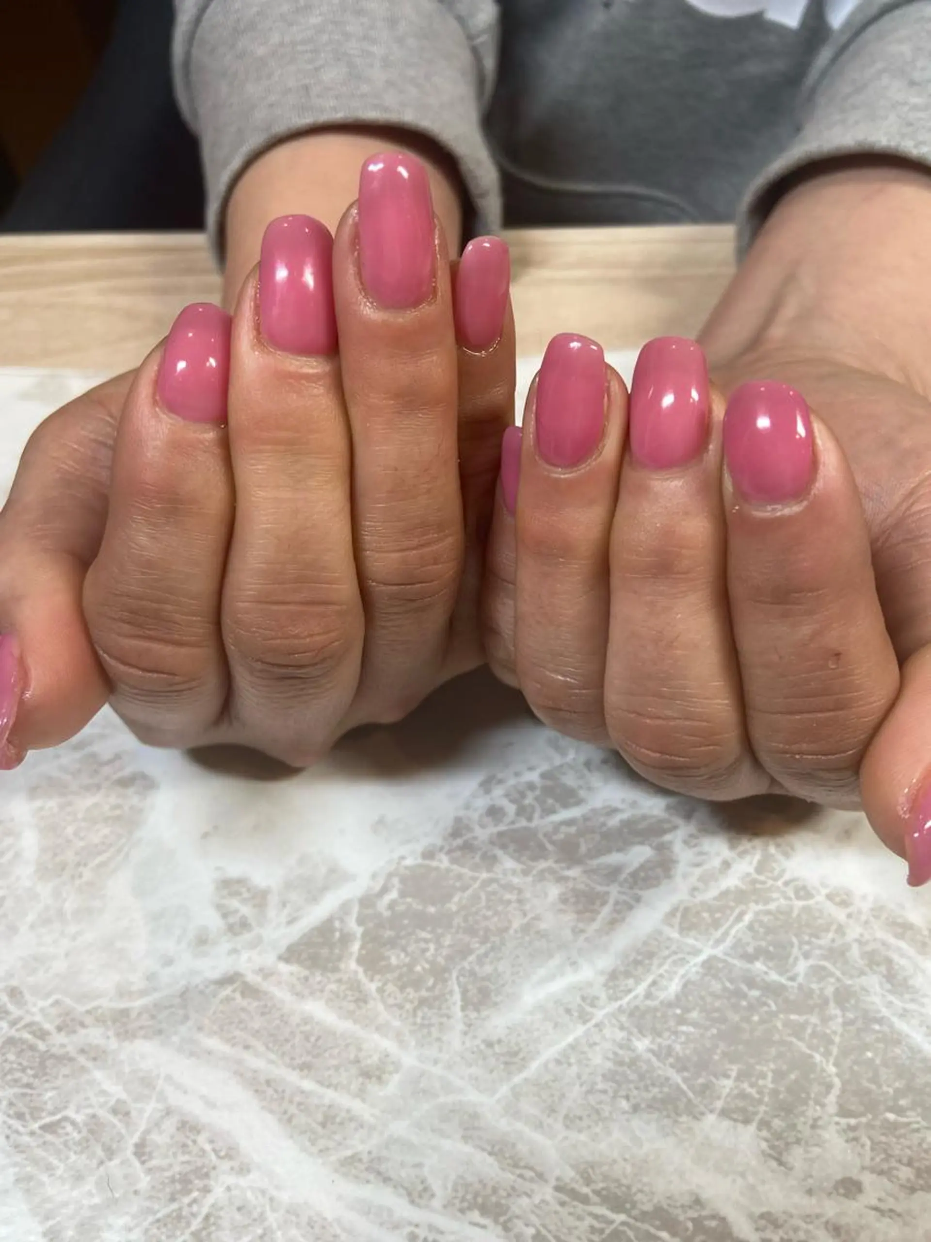 ミディアム ネイル ピンク 春ネイル ハンドネイル ネイルサロン ステラのネイルデザイン