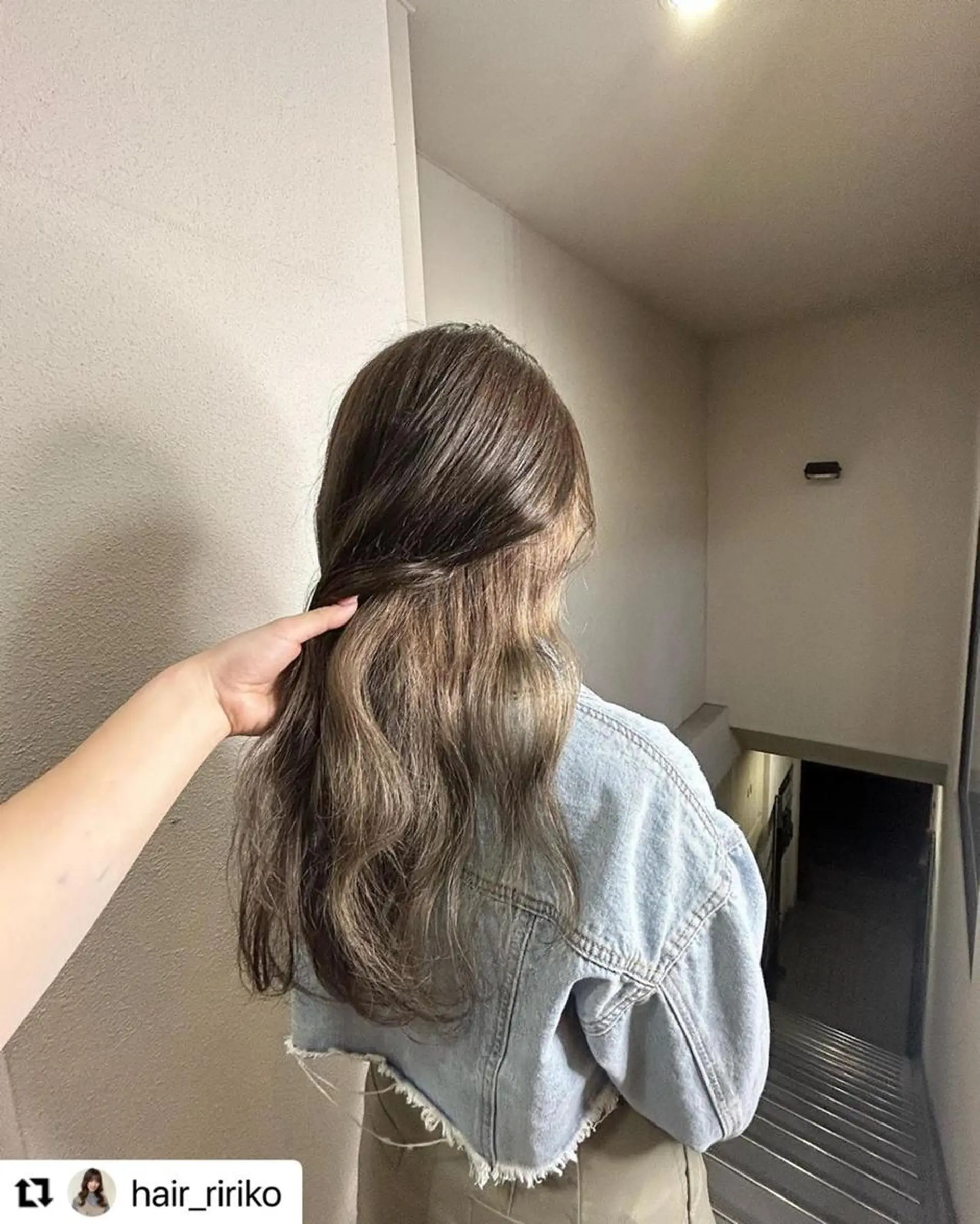 ミディアム カラー メンズ メンズインナーカラー ベージュカラー 透明感カラー イヤリングカラー グレージュ 🩷Eny terrace🩷のヘアスタイル