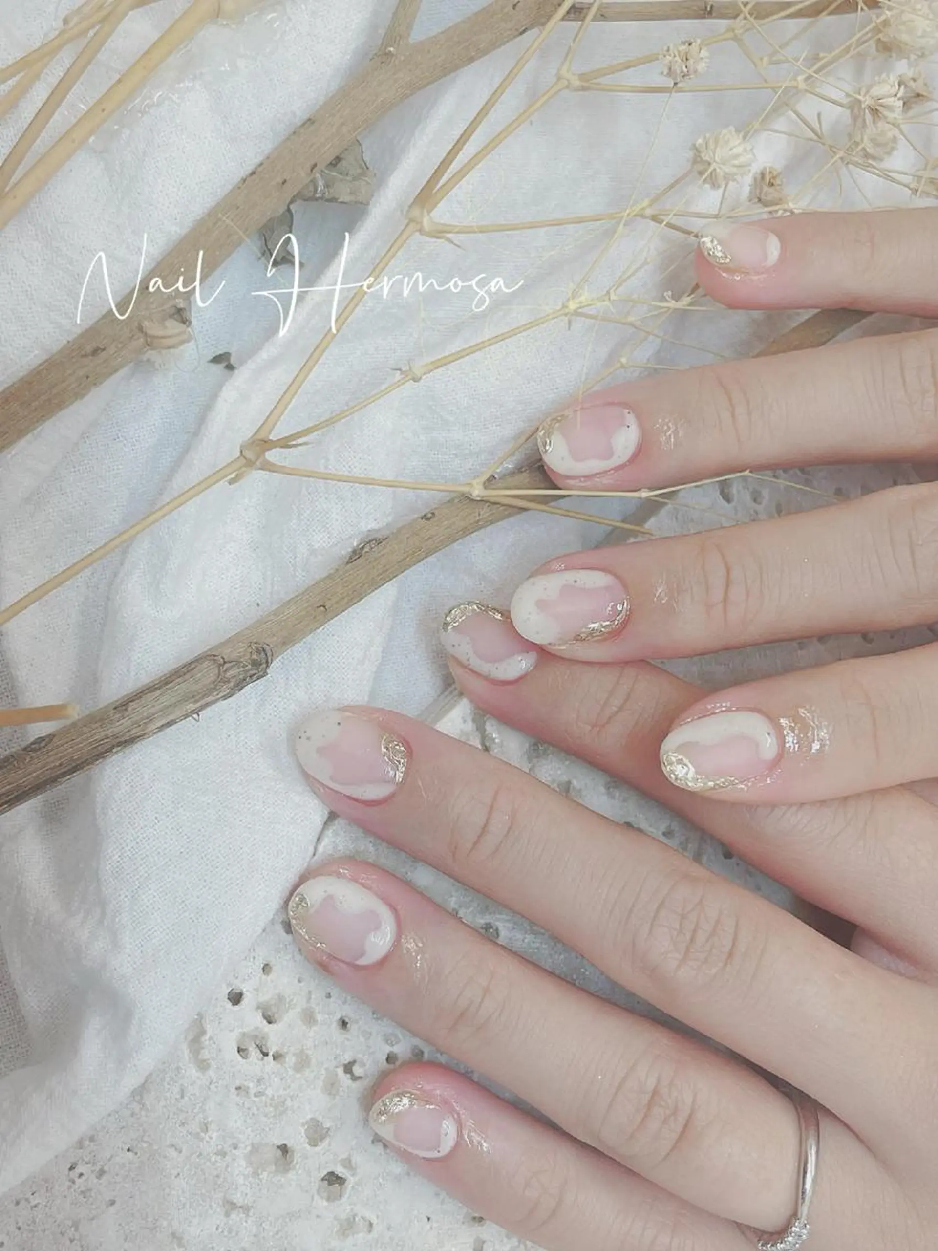 ネイル 桜ネイル 長さ出し フラッシュネイル フラワーネイル フットネイル ハンドネイル ネイル エルモサのネイルデザイン