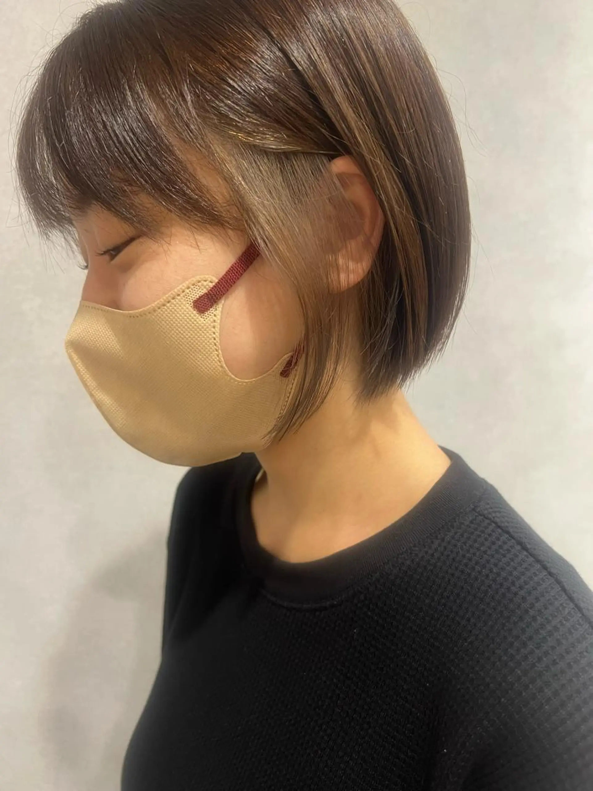 ショート カラー カット ヘアカラー トリートメント 🍑 韓国ヘア 🍑 WATANABEのヘアスタイル