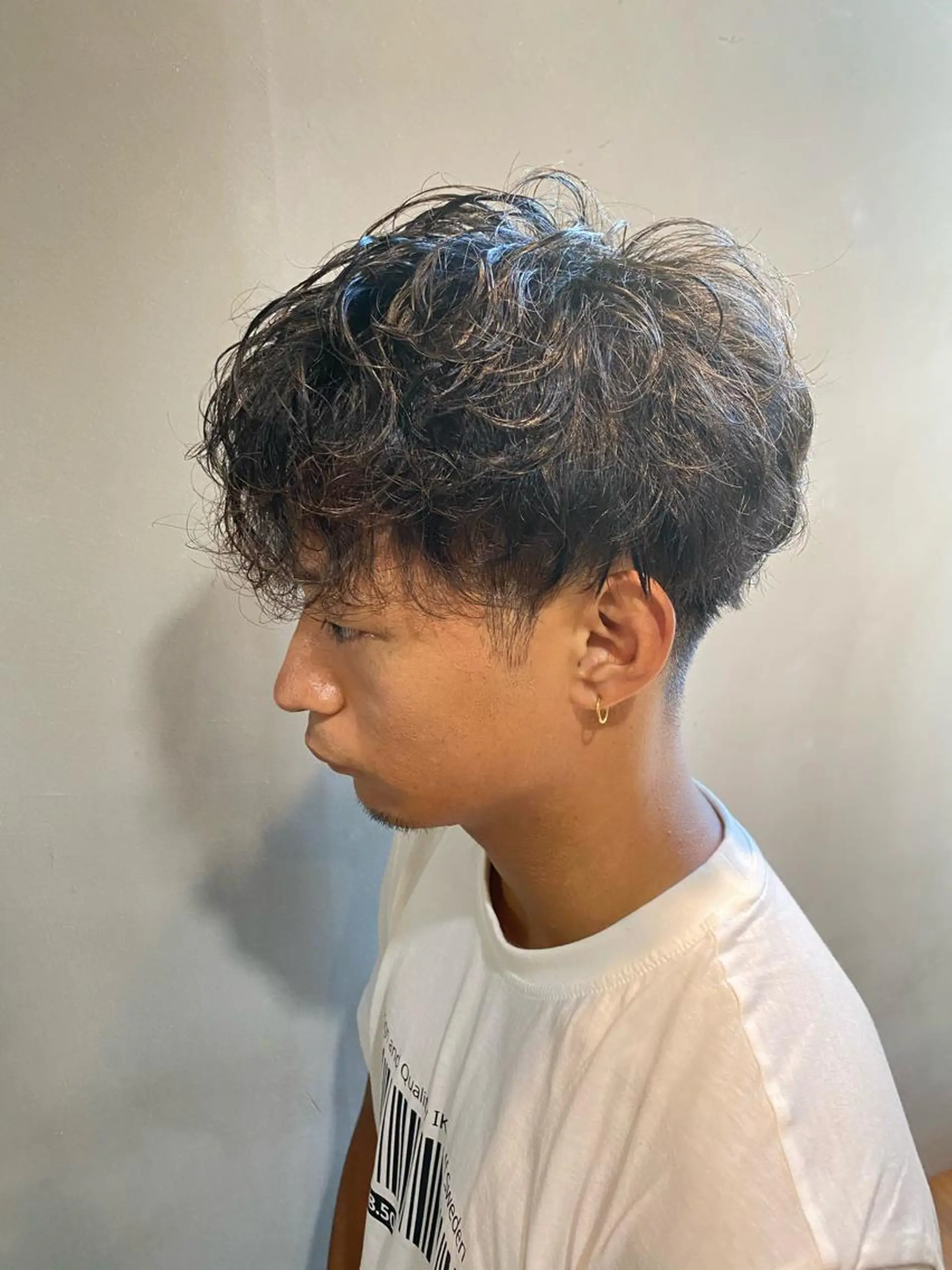 ショート パーマ メンズ メンズパーマ メンズスパイラルパーマ スパイラルパーマ カット パーマ men’s salon Gaudi梅田茶屋町店所属・寳泉 章弘のヘアスタイル