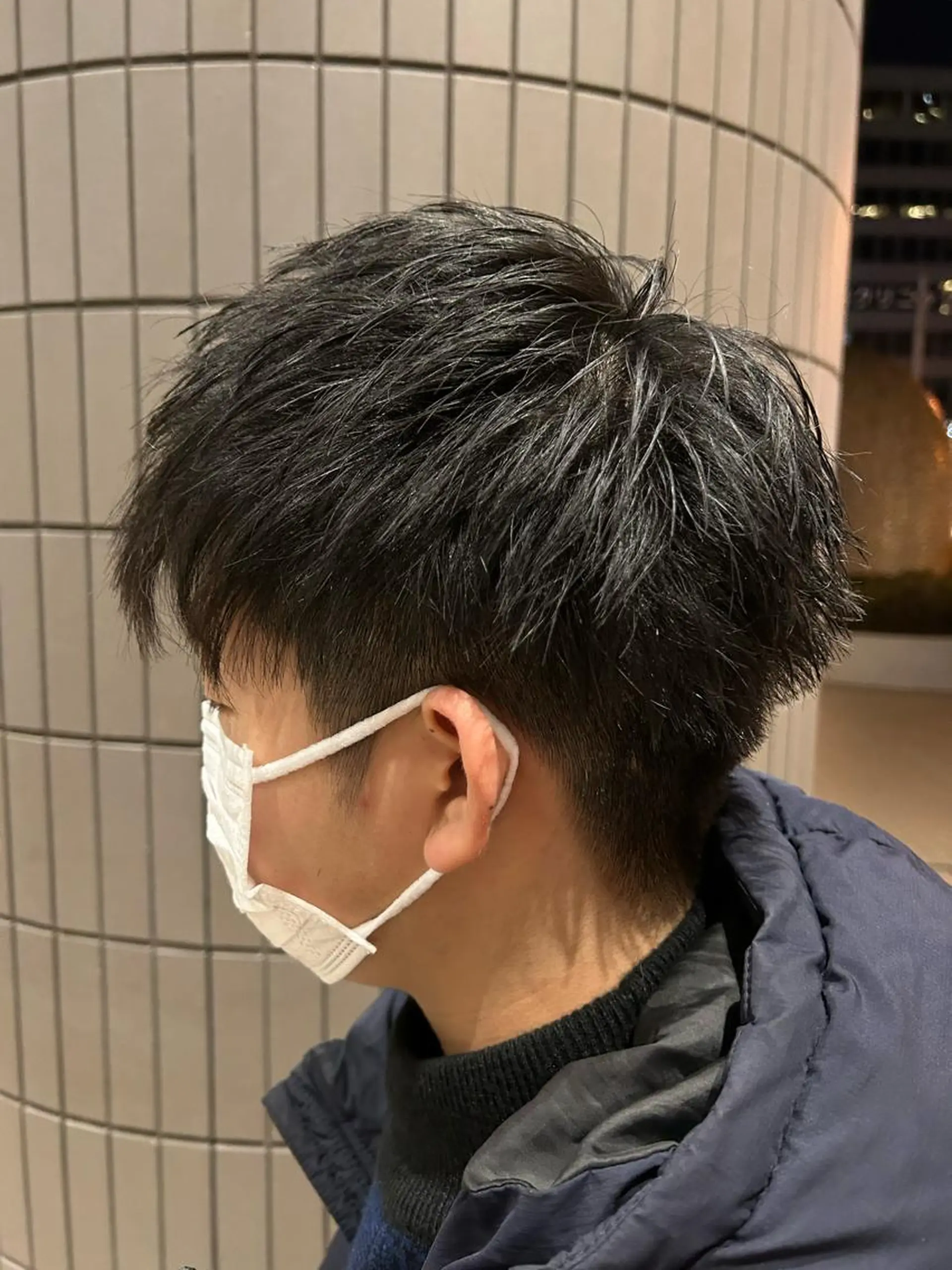 ショート メンズ 大阪/梅田/シャドウ パーマ/ノボリユウタのヘアスタイル