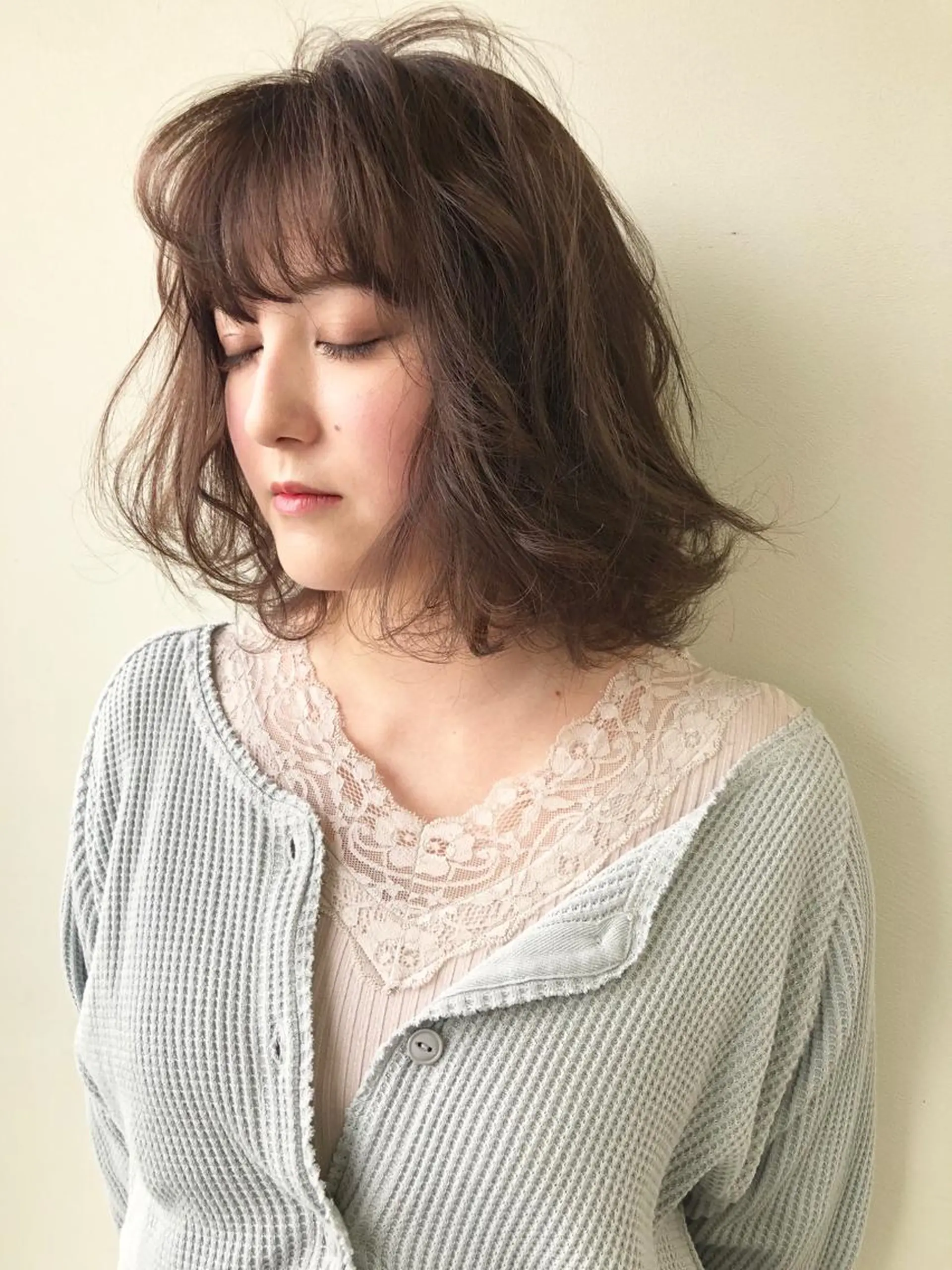 ミディアム カット ヘアカラー トリートメント 小澤大輔 YOLO hairのヘアスタイル