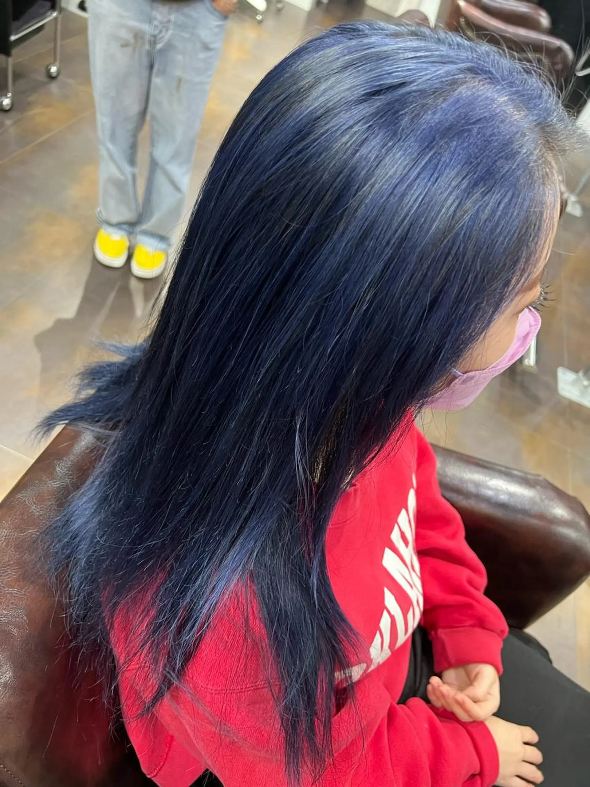 ロング シールエクステ ボブ エクステ ハイライト 髪質改善 ヘアカラー ミルクティーハイトー ン💖副店長mikaのヘアスタイル