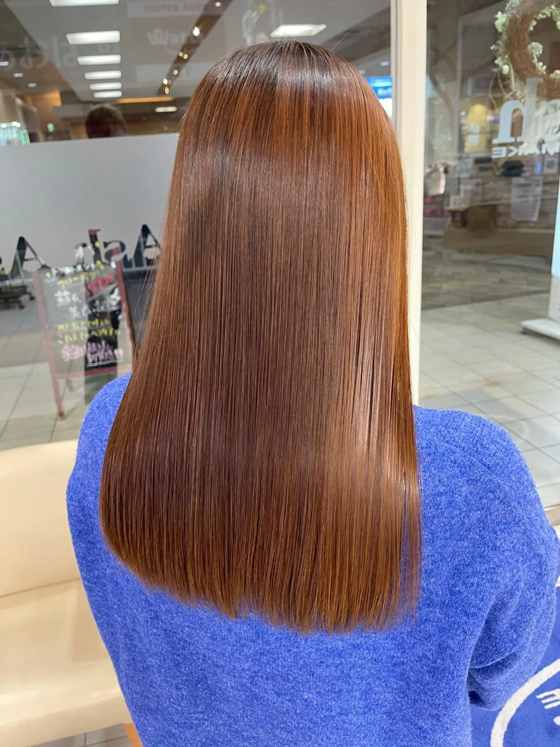 セミロング パーマ 髪質改善 縮毛矯正 トリートメント カット 縮毛矯正 トリートメント 髪質改善/縮毛矯正 /ブリーチ矯正/岡部のヘアスタイル