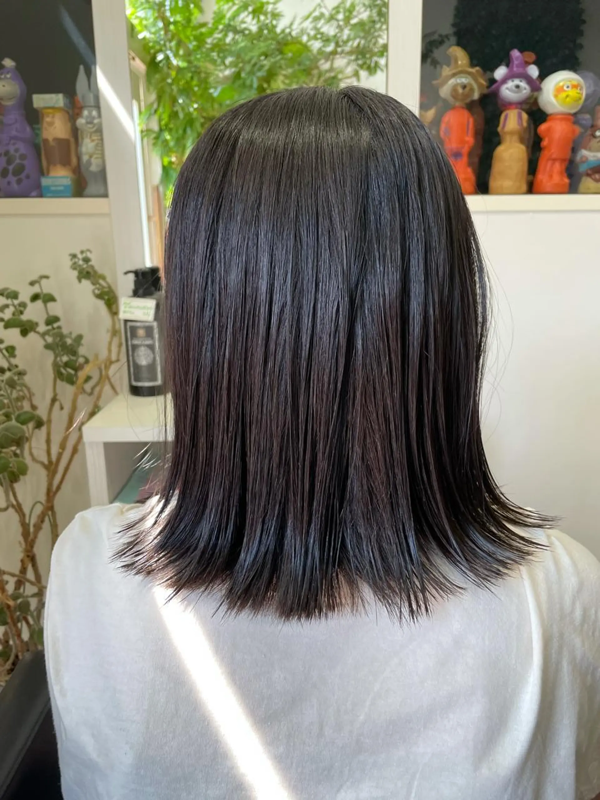 ミディアム ミディアムパーマ ハイライト ツイストパーマ SHINYA シンヤヘアーズのヘアスタイル