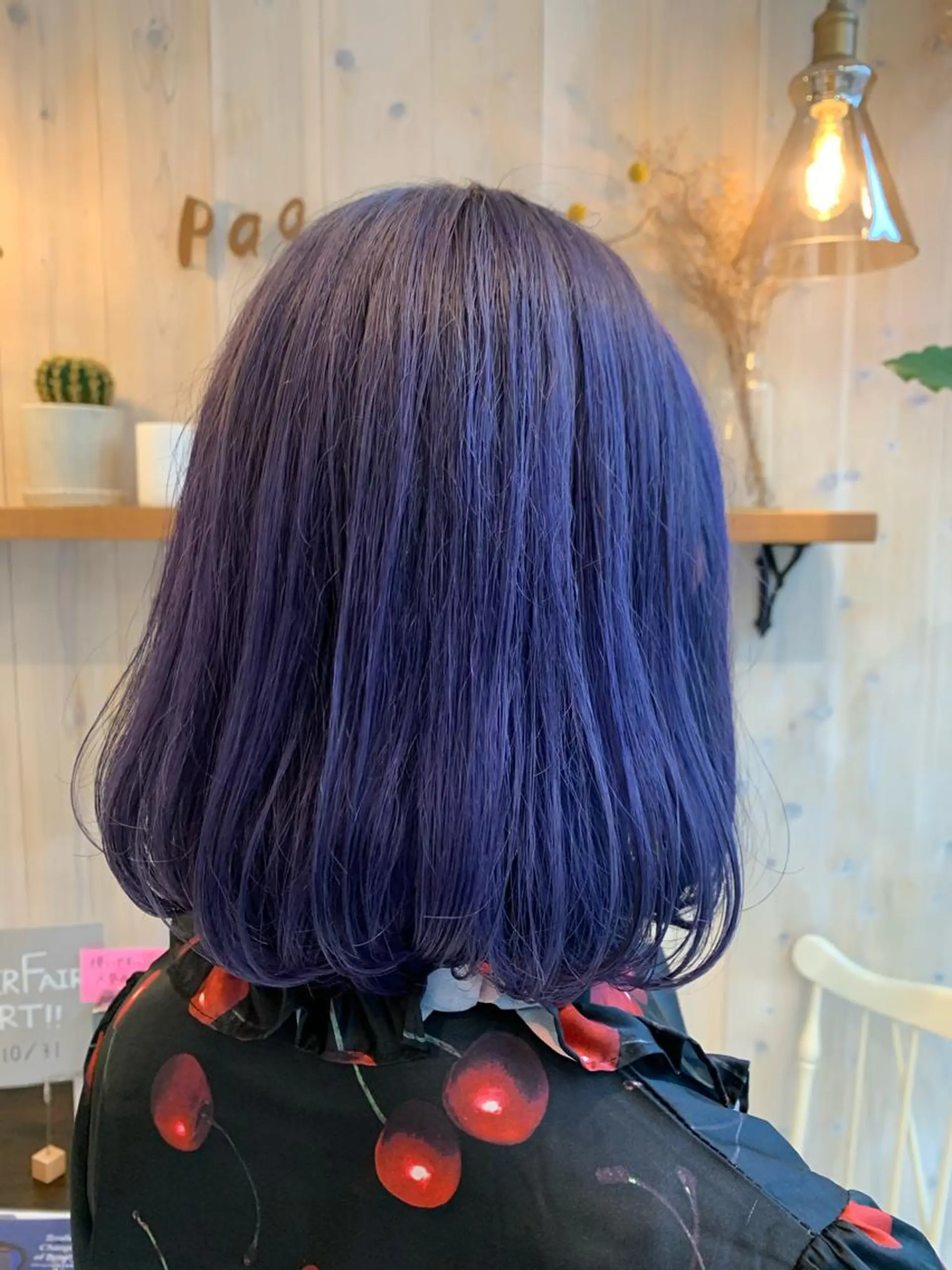 ミディアム パープルカラー カット ヘアカラー トリートメント アニメオタク美容師✂ miharuのヘアスタイル