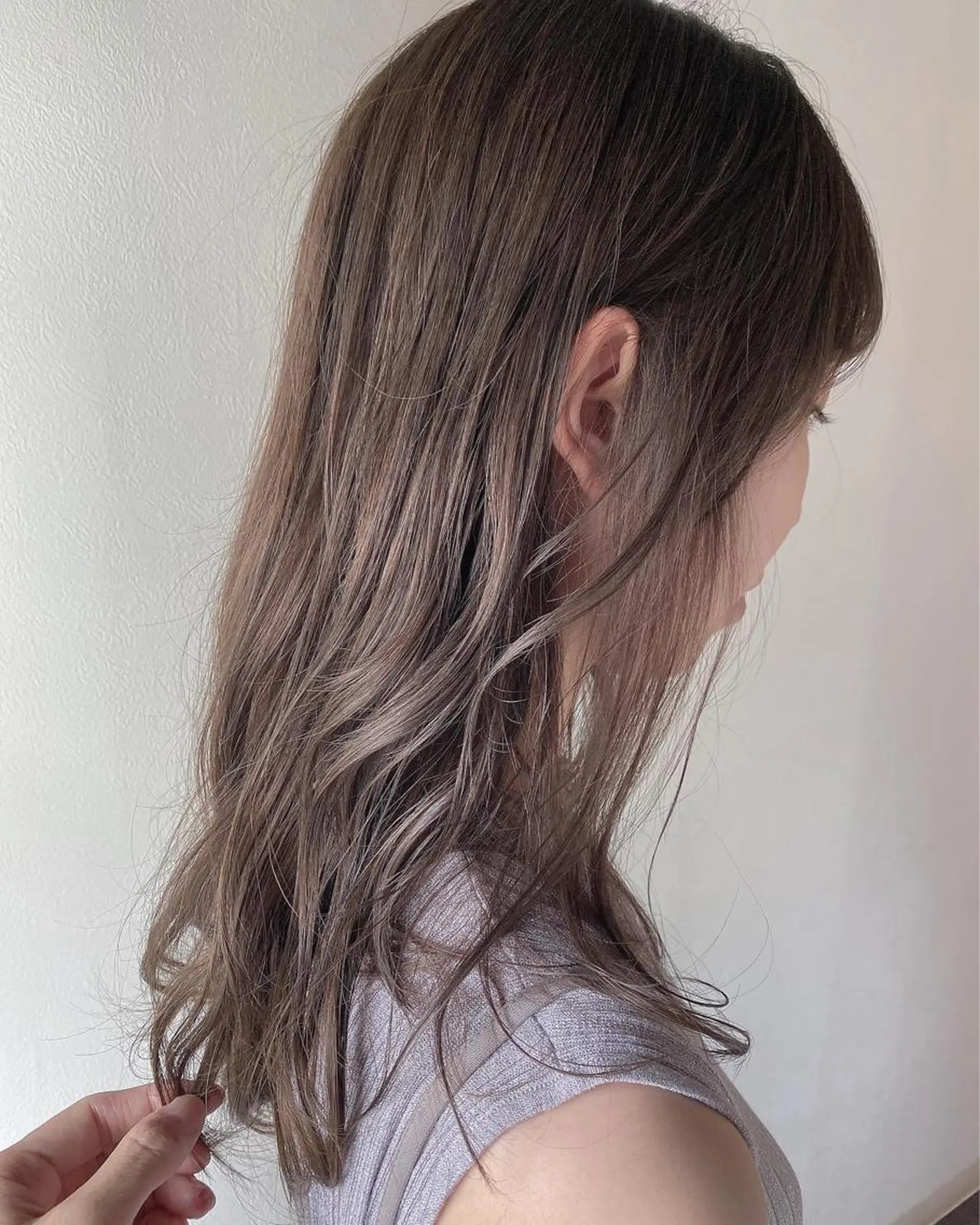 ロング カット ヘアカラー トリートメント an:title所属・くせ毛×ショート 上岡勇祐のヘアスタイル