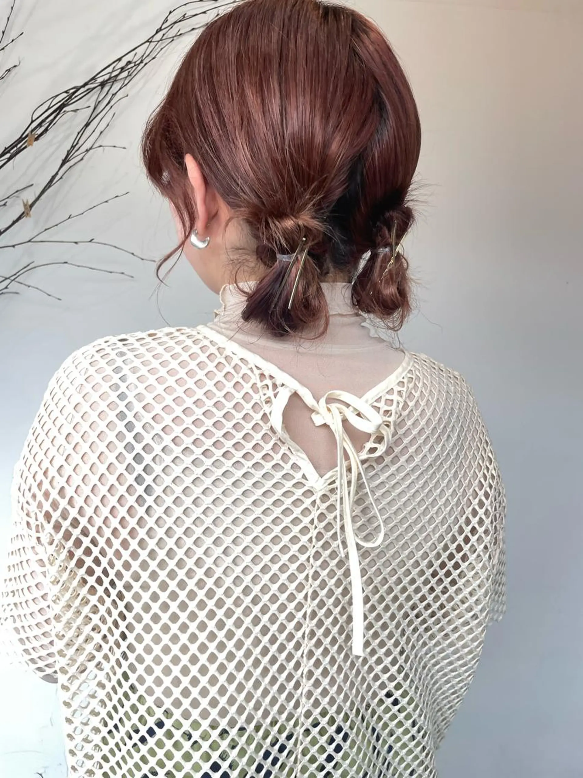 セミロング ヘアアレンジ silo所属・silo MOKA 顔周りカット🦦のヘアスタイル