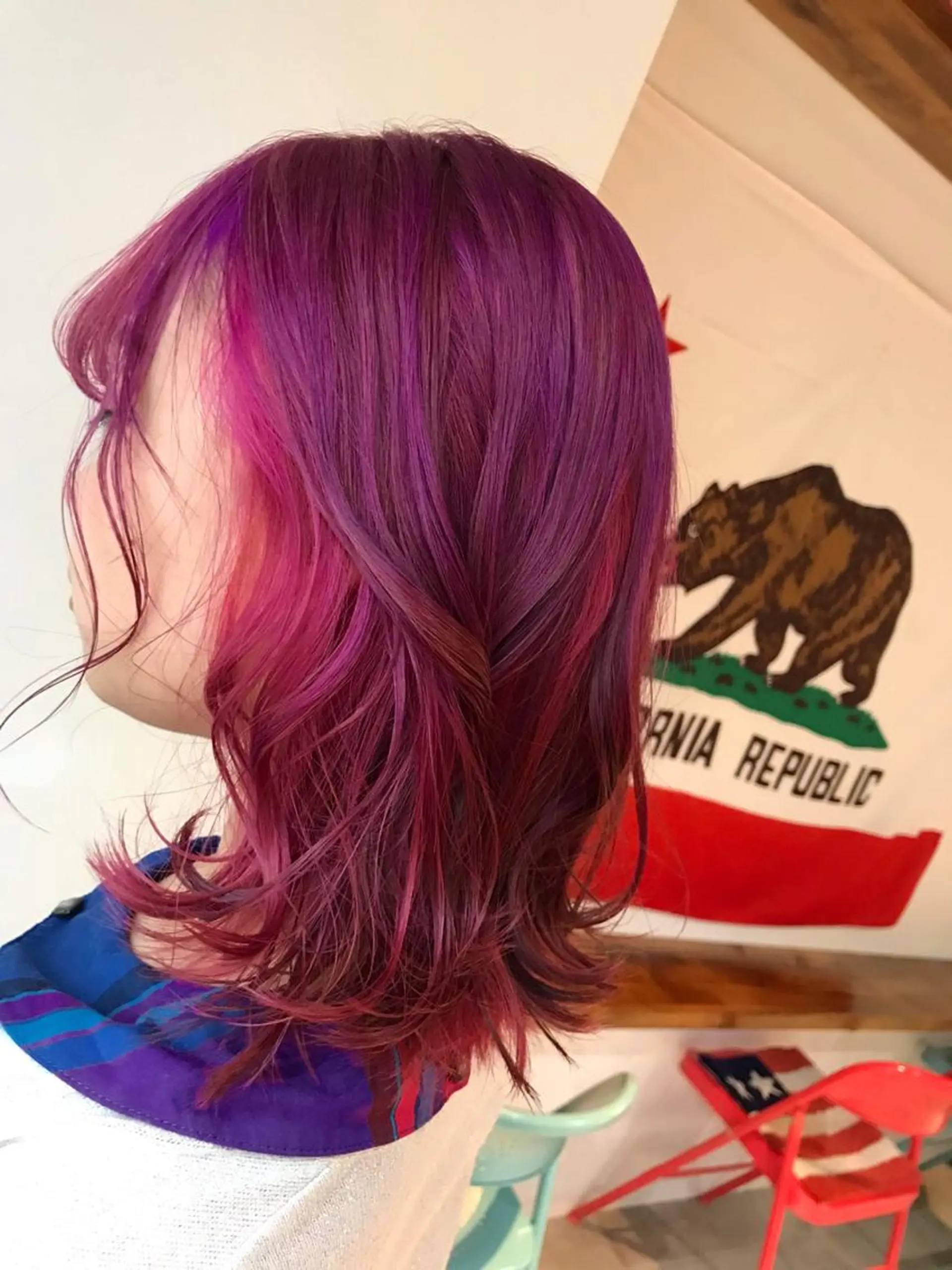 ミディアム カラー ヘアアレンジ ❤️カラー得意 🧡松浦睦樹❤️のヘアスタイル