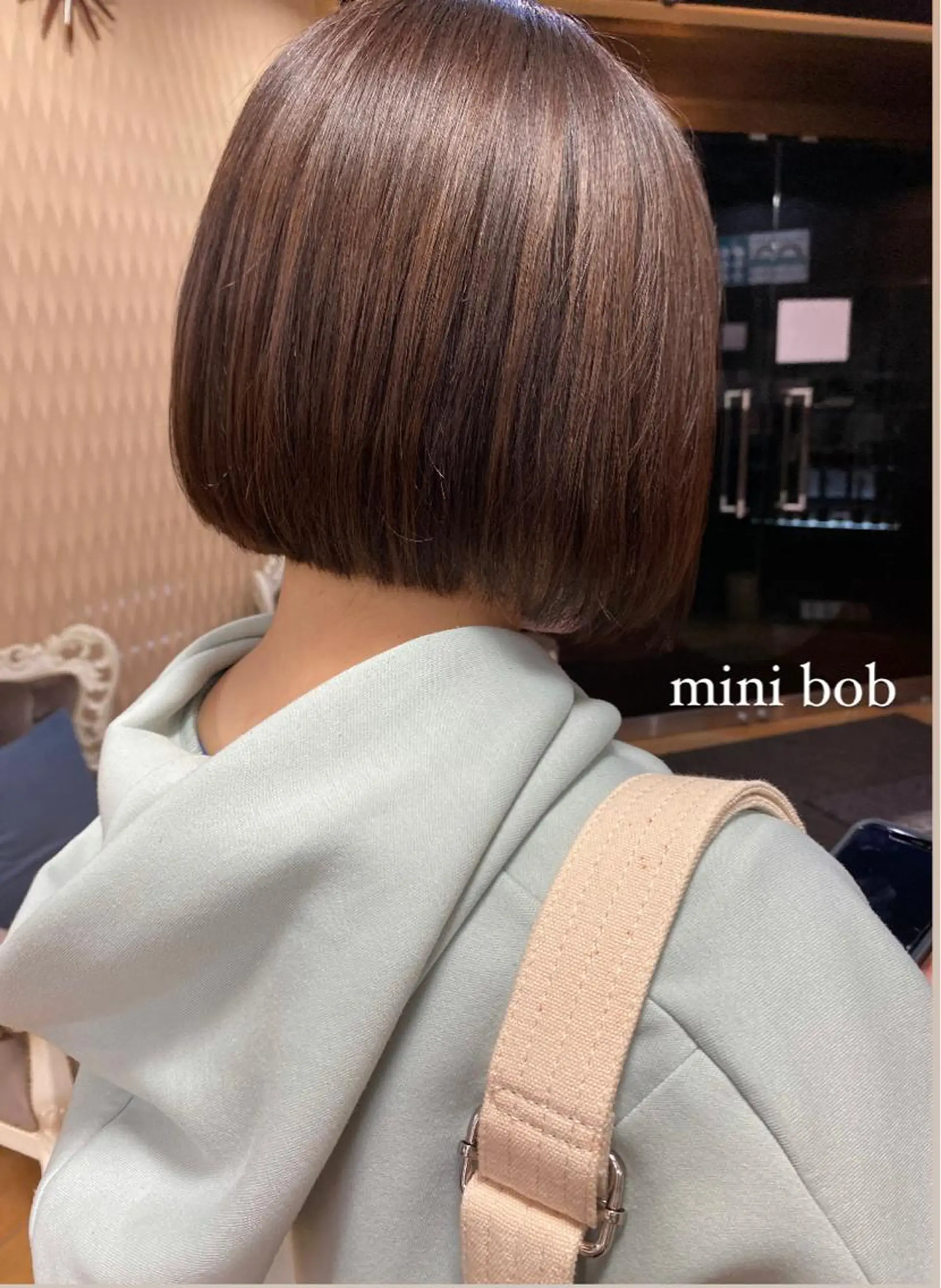 ショート カラー ヘアアレンジ ボブ 🥀暖色韓国ヘア💕 保科侑花のヘアスタイル
