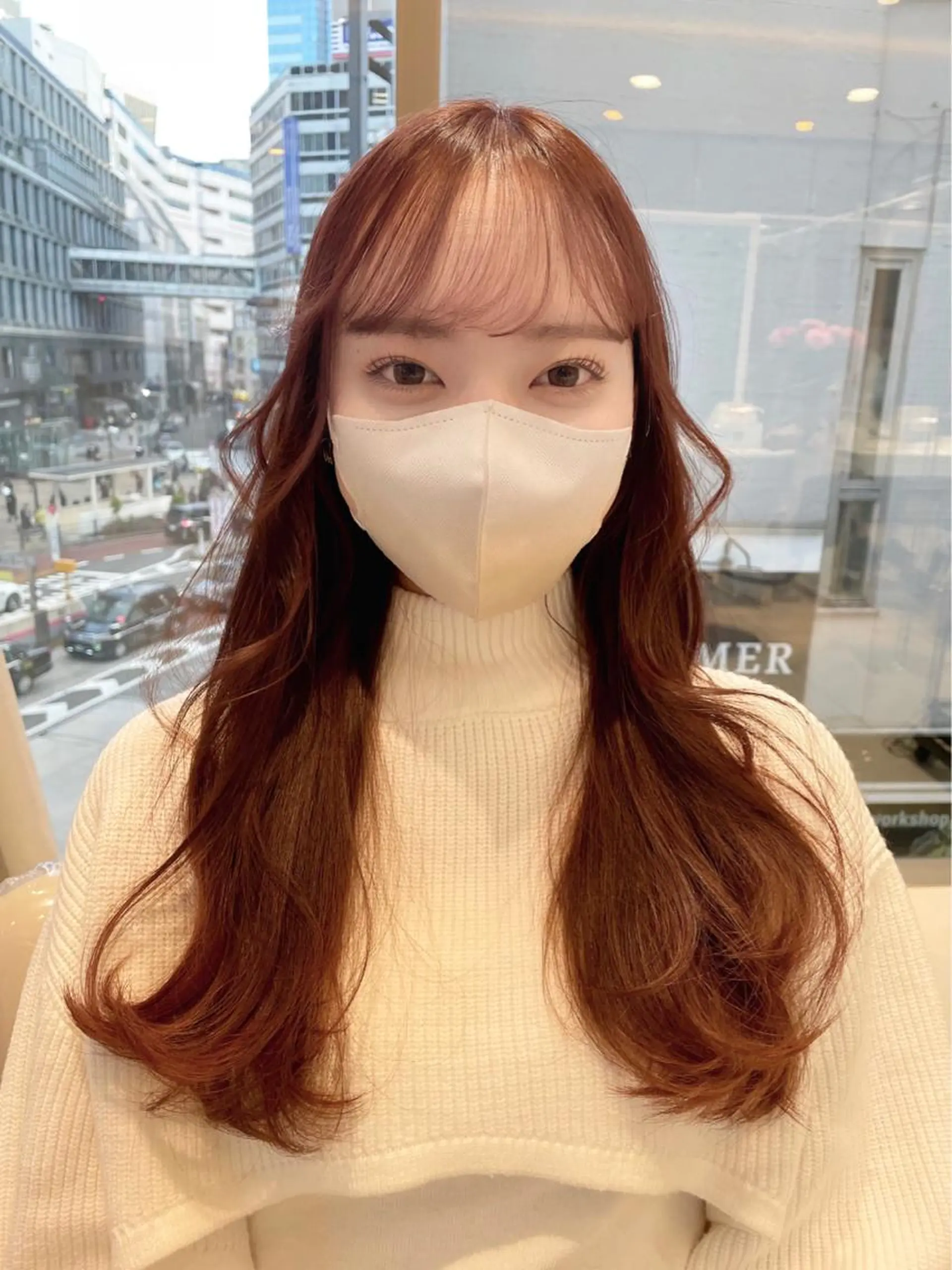 セミロング 💗ブリーチなし 垢抜け💗徳井はやとのヘアスタイル