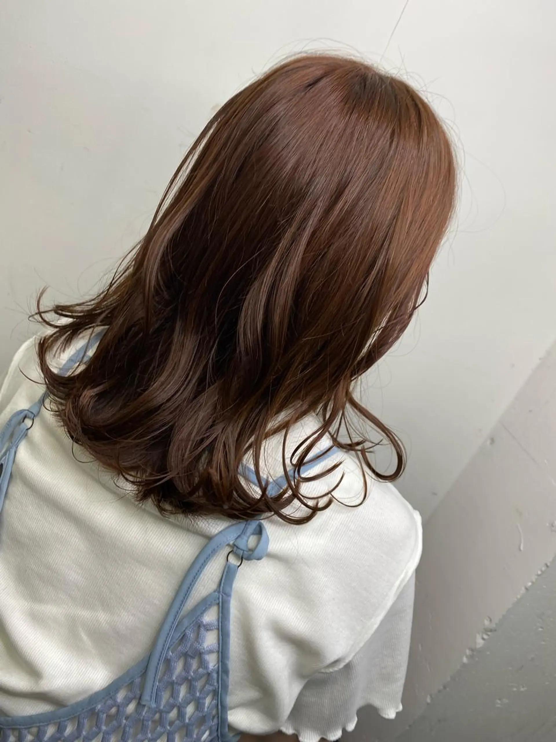 セミロング 艶カラー✨️髪質改善 名駅みゆのヘアスタイル