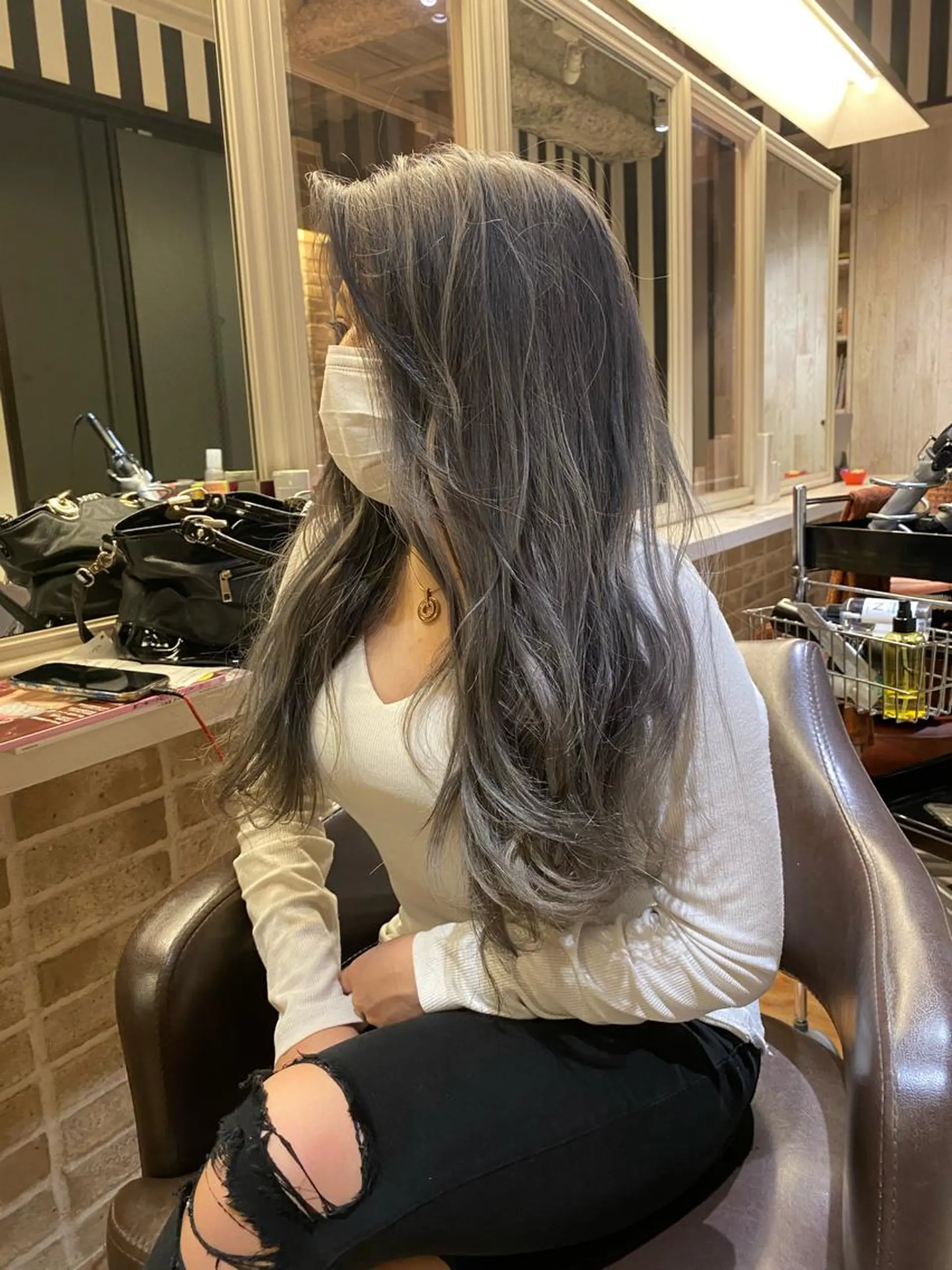 カラー シルバー カット ヘアカラー トリートメント マエダ マサシのヘアスタイル