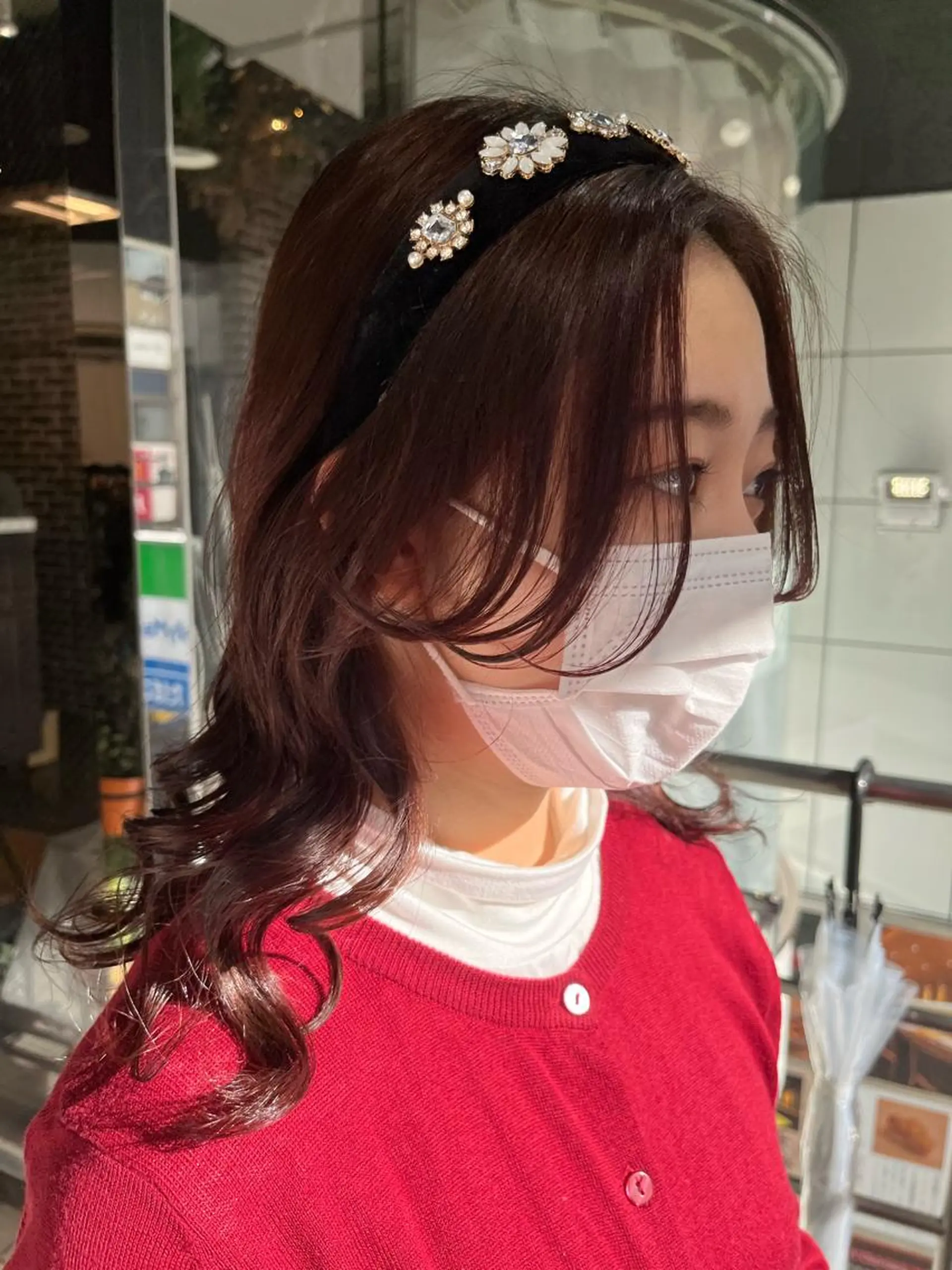 ヘアアレンジ ヘアセット 💖デザインカラー/ タダ ハナカ💖のヘアスタイル