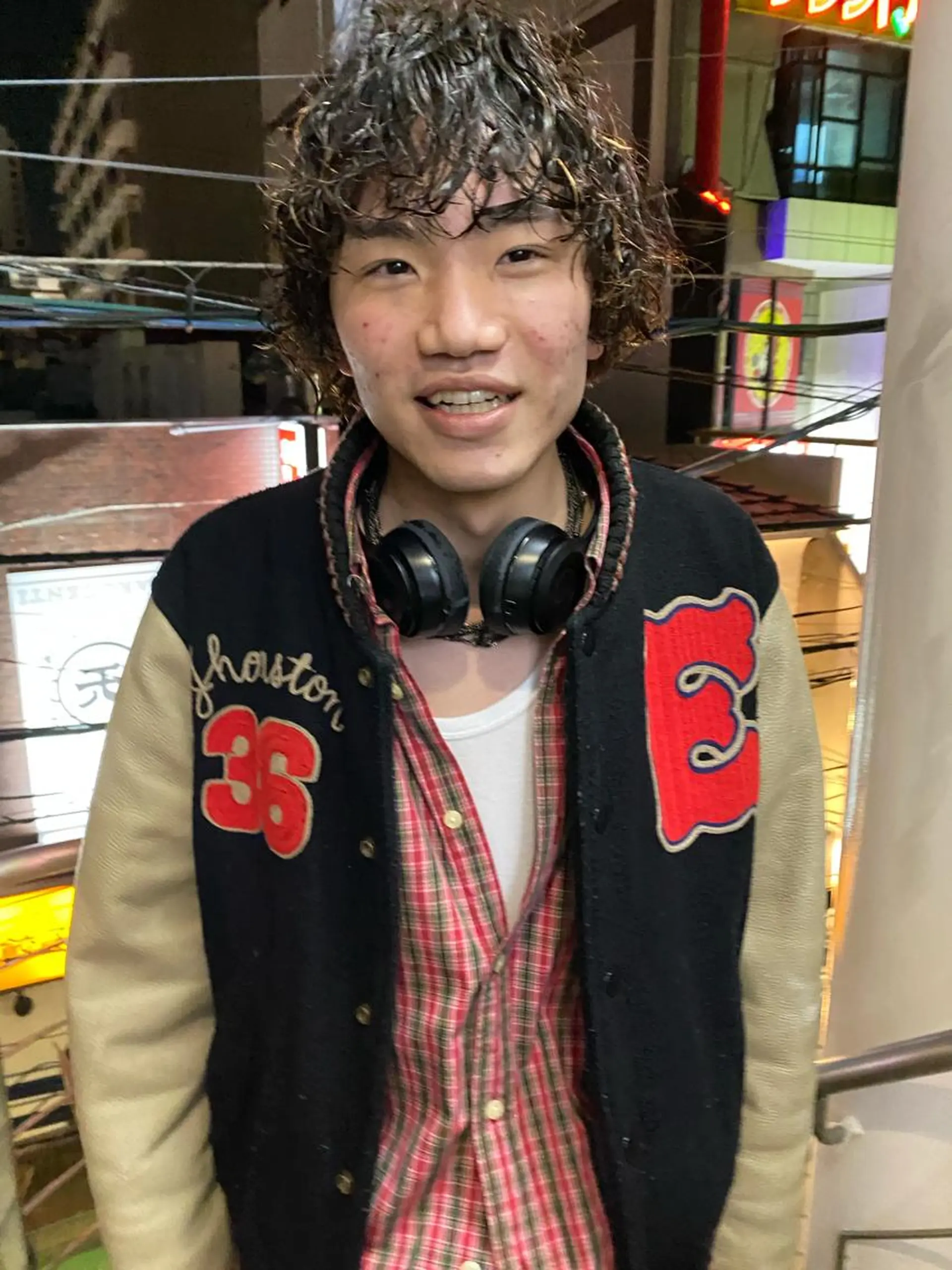 ショート パーマ メンズ カット パーマ トリートメント qiie/長友 インナーカラーのヘアスタイル