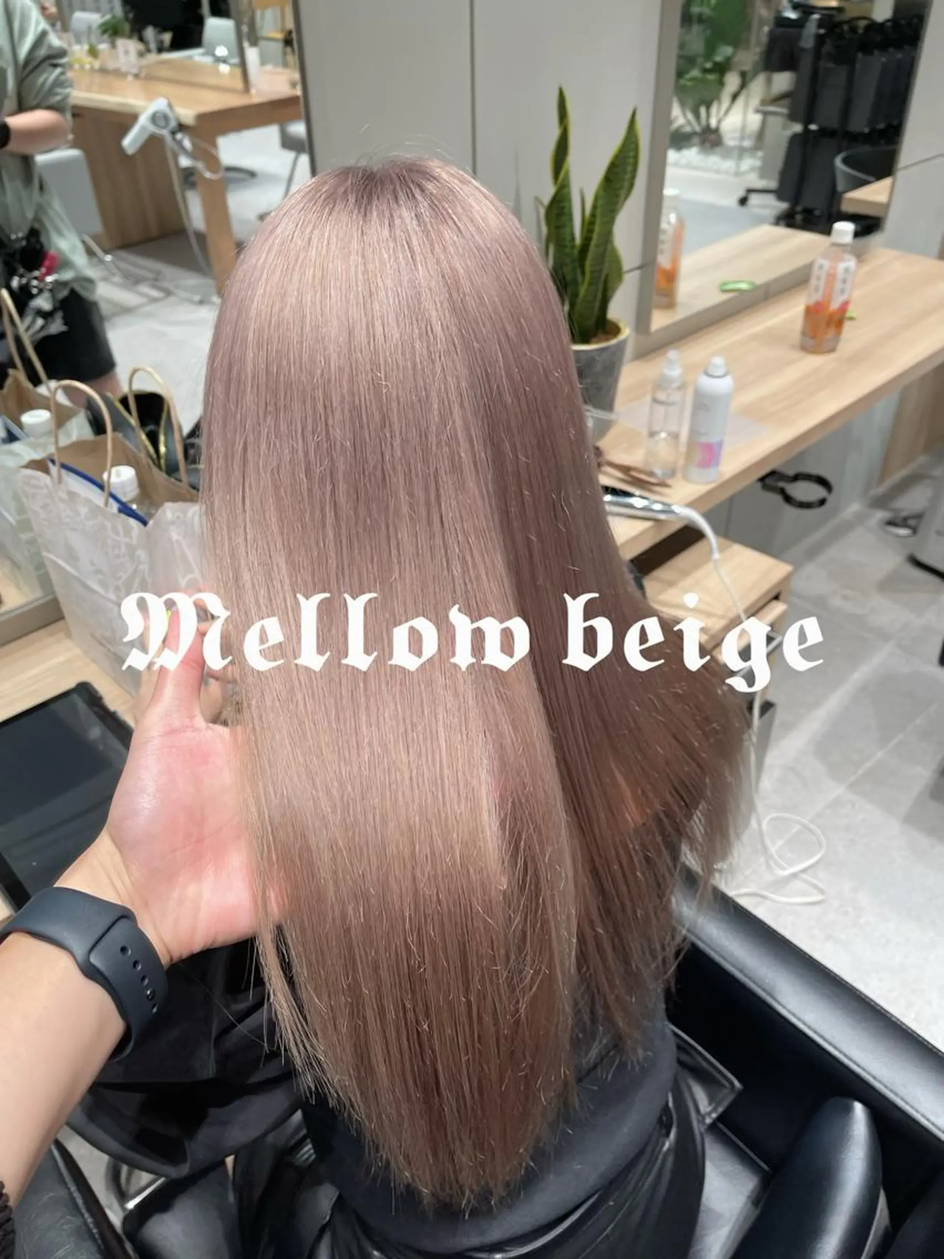 ロング カラー ベージュカラー 🌈モテるベージュ カラー💕成島 宙のヘアスタイル