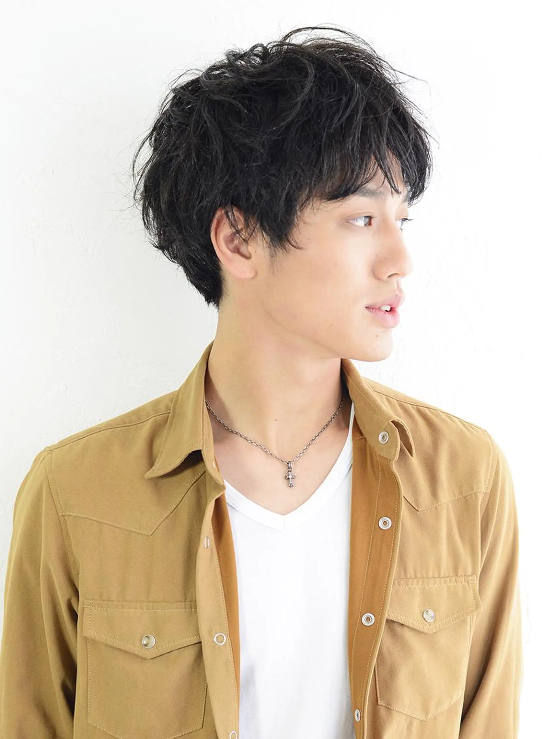 ショート パーマ メンズ 千脇 望美のヘアスタイル