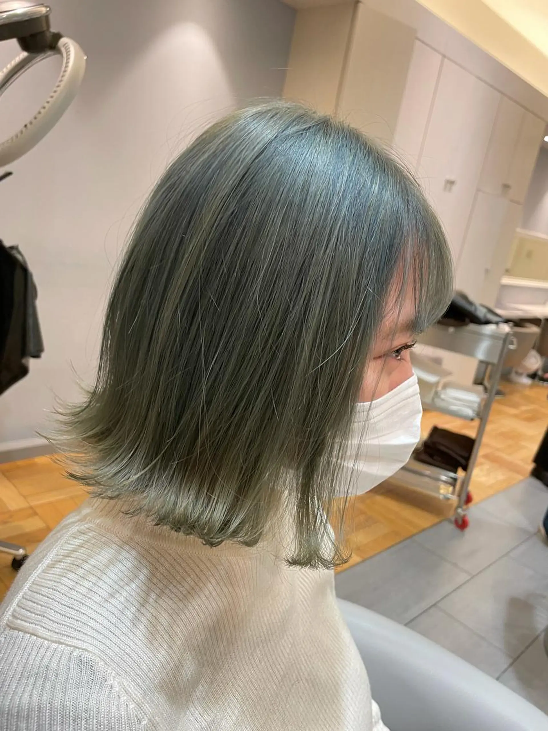 ショート カラー 韓国風レイヤーカット 松葉翔のヘアスタイル