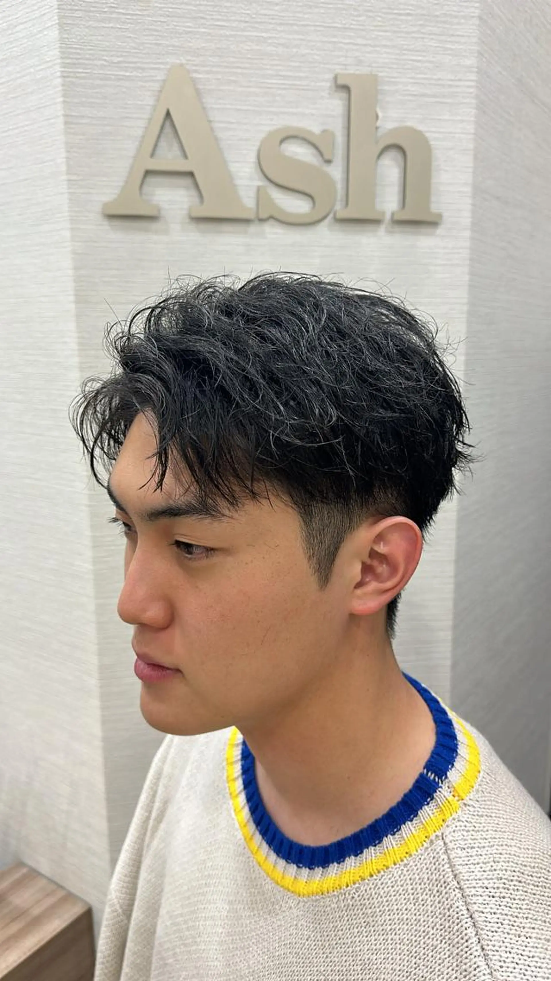 ショート メンズ カット 曲がる縮毛矯正/ メンズ縮毛/白澤のヘアスタイル