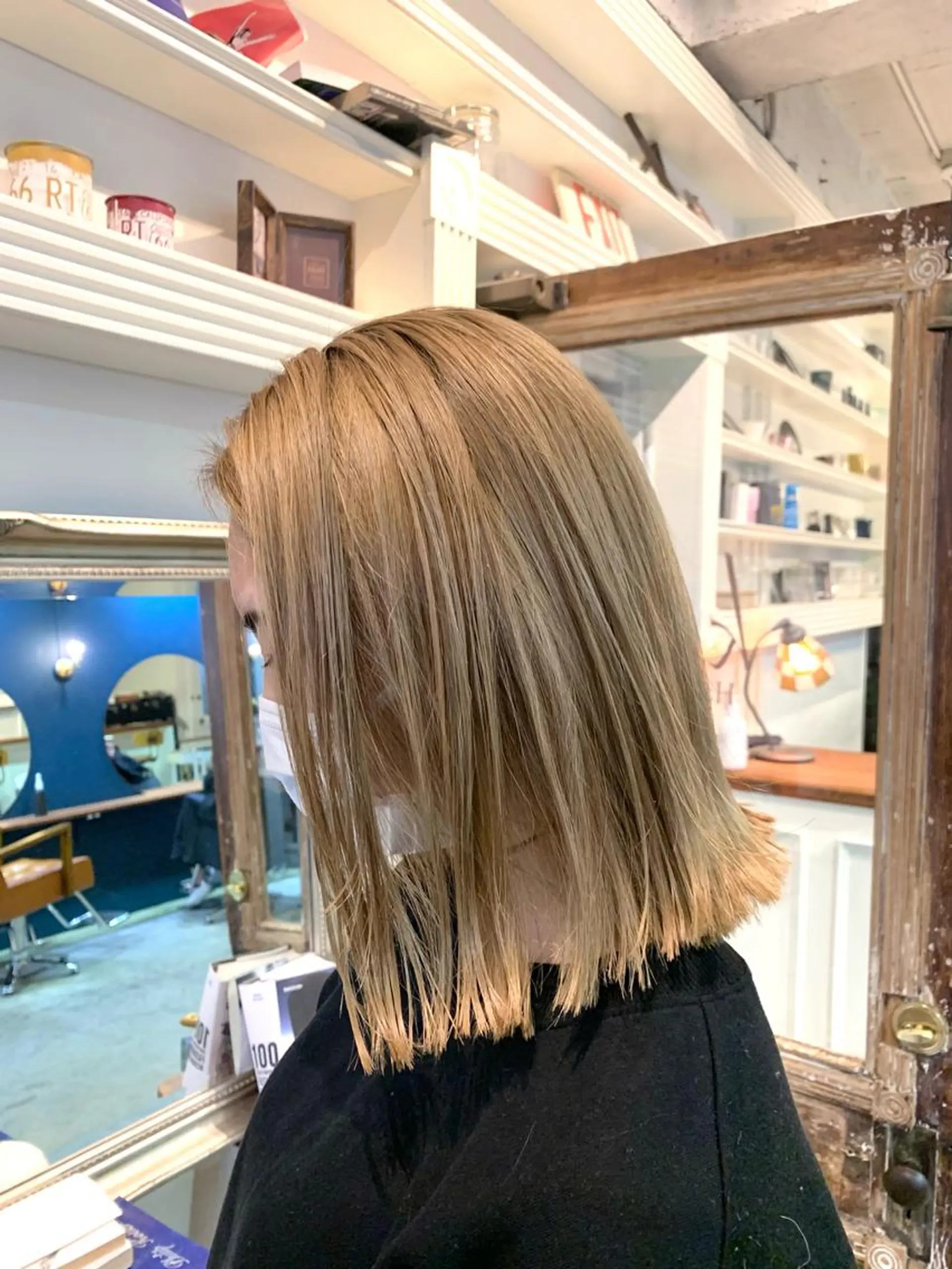ミディアム ヘアカラー トリートメント ヘッドスパ ヘアセット 山口 竣也のヘアスタイル