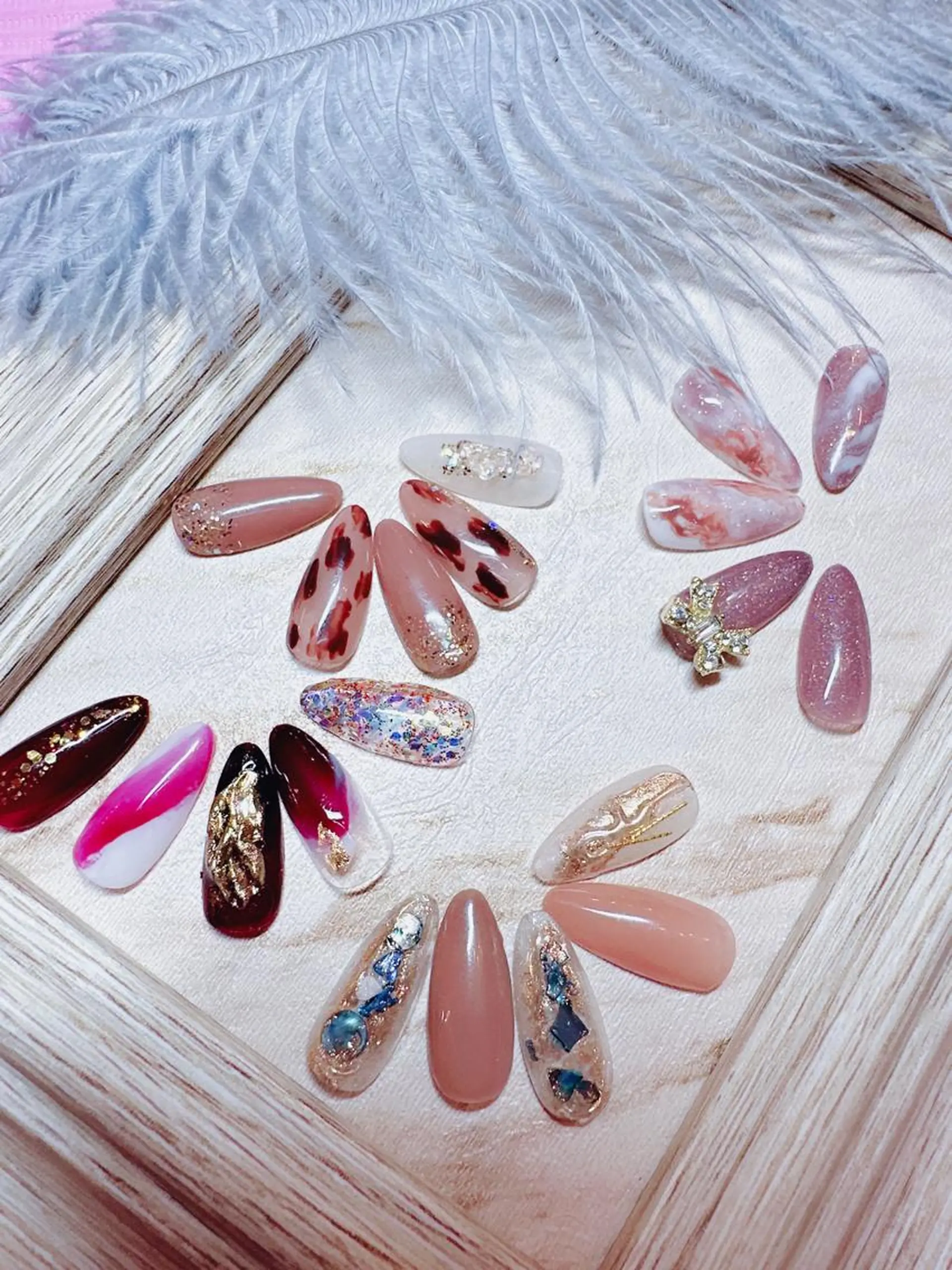 ネイル ニュアンスネイル ハンドネイル fleur nailのネイルデザイン