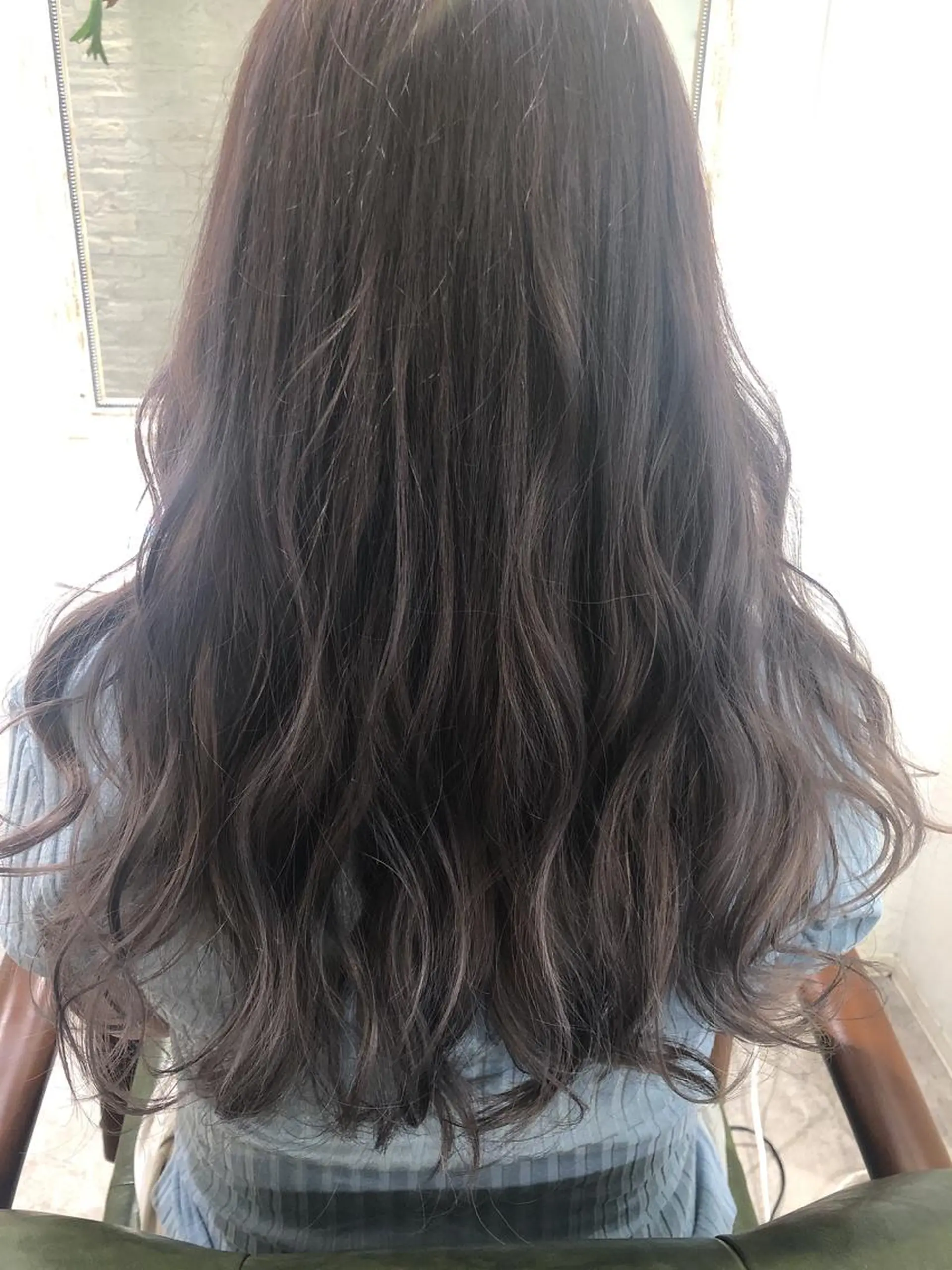 ロング カラー カット ヘアカラー トリートメント 渡辺 加菜子のヘアスタイル