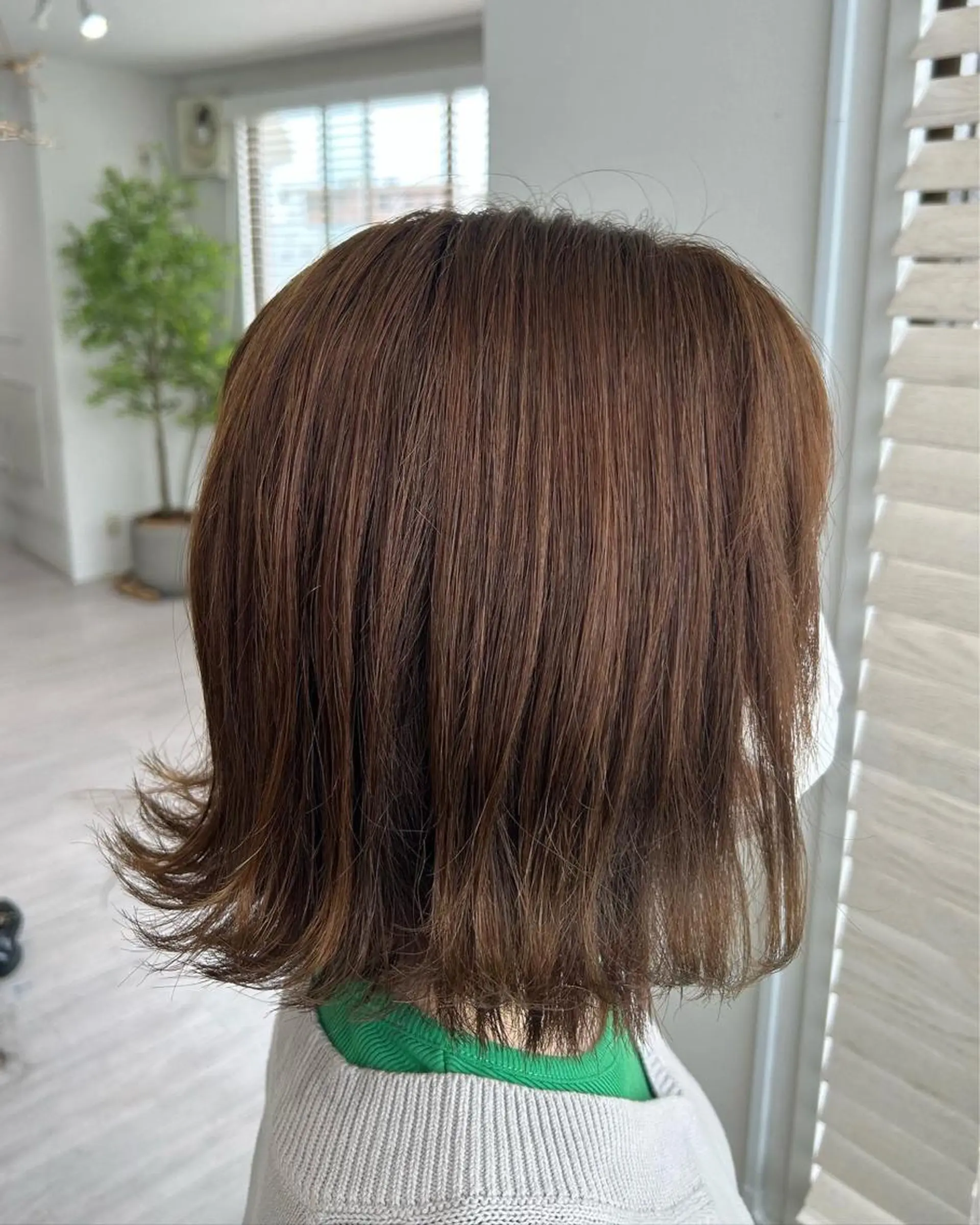 ミディアム カラー オリーブ・赤み消し 💚MAKOTO💚のヘアスタイル