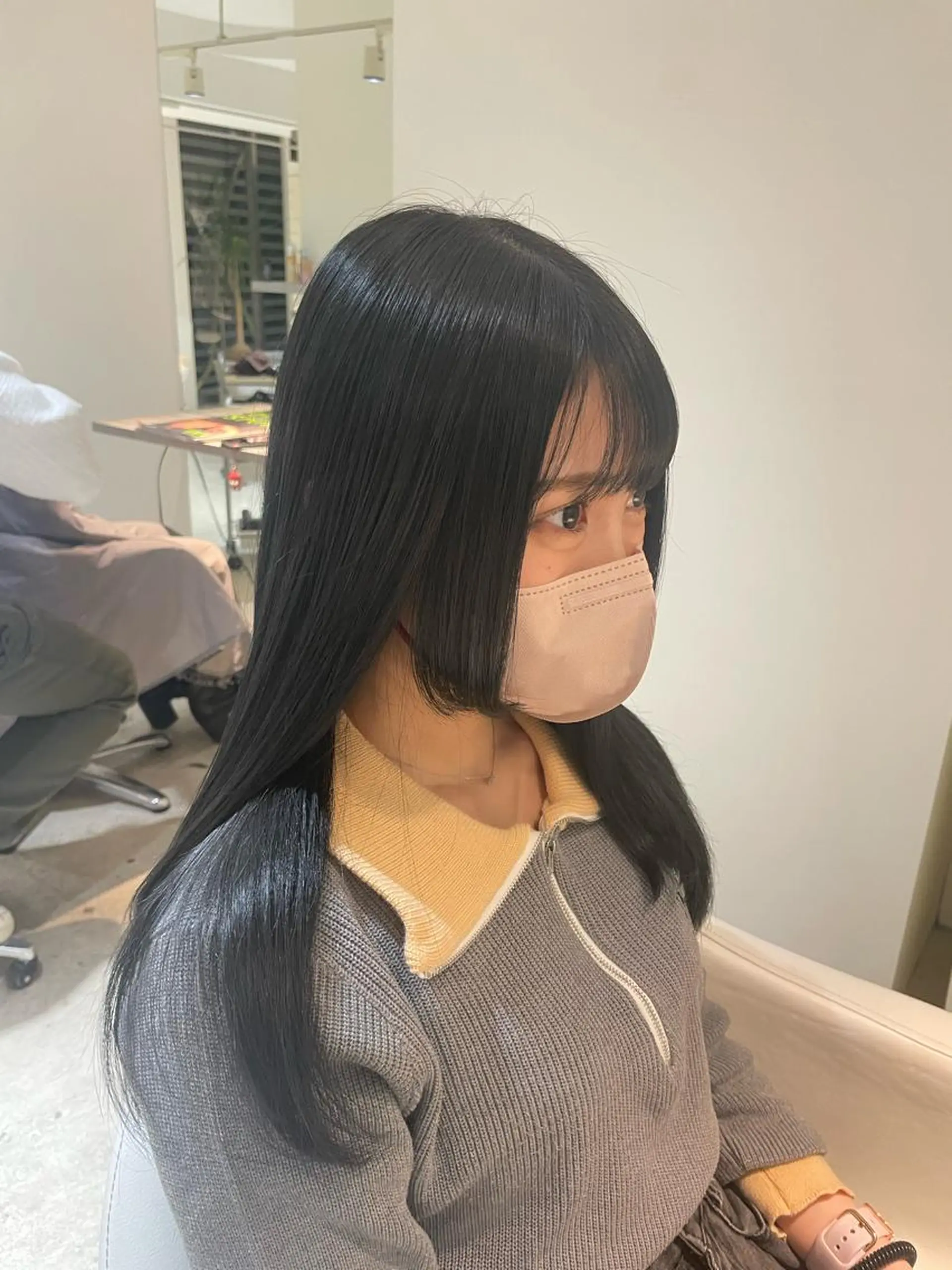 ロング 顔周りカット 姫カット 髪質改善 カット トリートメント ✨髪のソムリエ✨ 岩川和生（店長）🦄のヘアスタイル