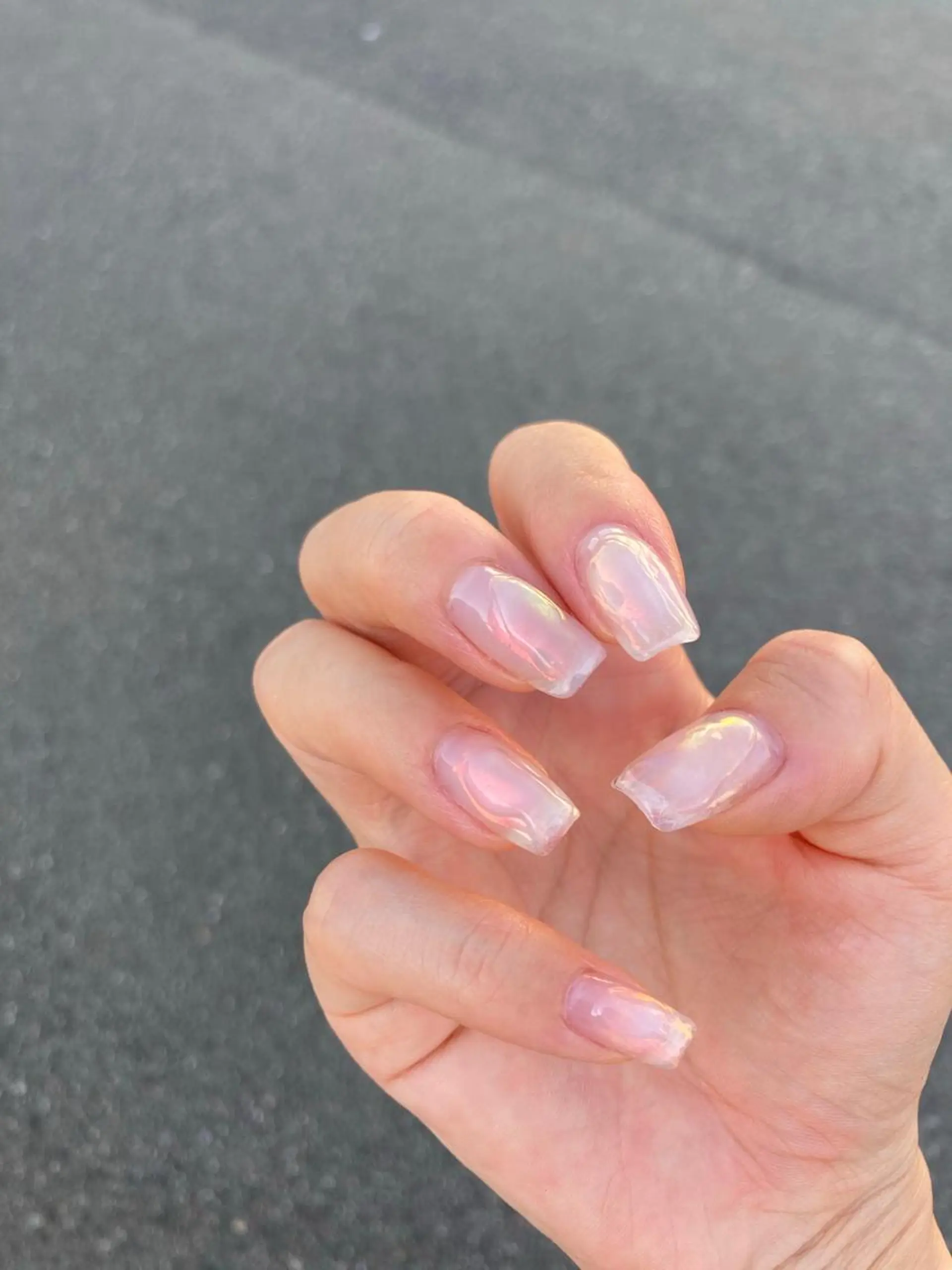 ネイル クリアネイル キラキラネイル ミラーネイル ぷっくりネイル Faire MIKIのネイルデザイン