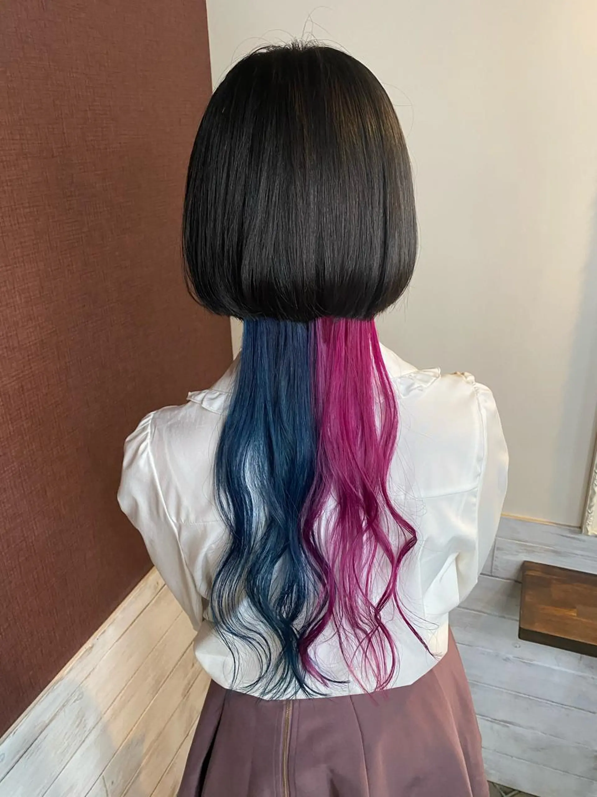 ロング カラー ヘアアレンジ ツートーンカラー まつげと美容室/ 個室/瀬戸 一菜のヘアスタイル