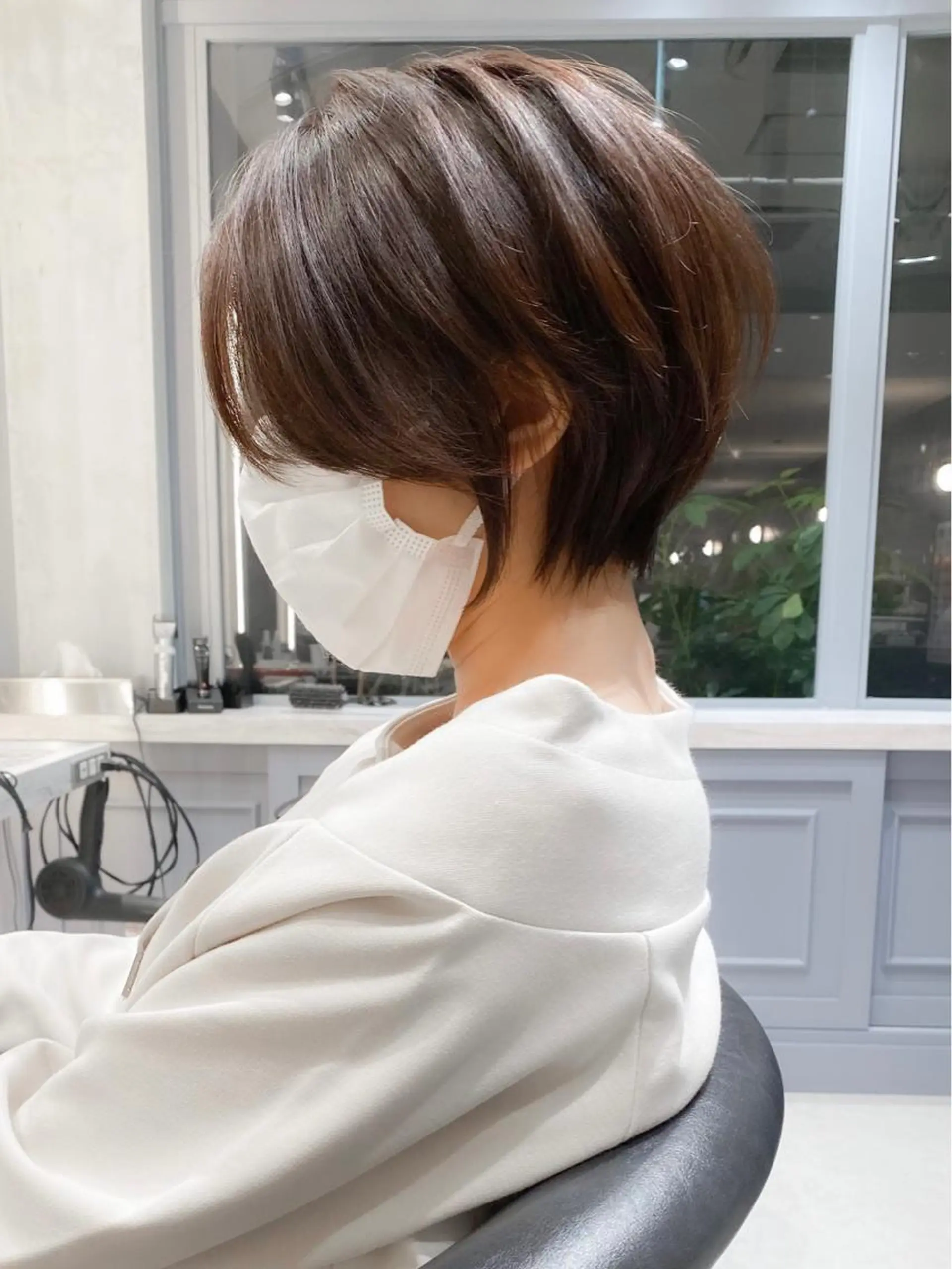 ショート カラー ショートボブ ボブ ショートヘア カット ヘアカラー トリートメント ショート ショートボブ斉藤航人のヘアスタイル