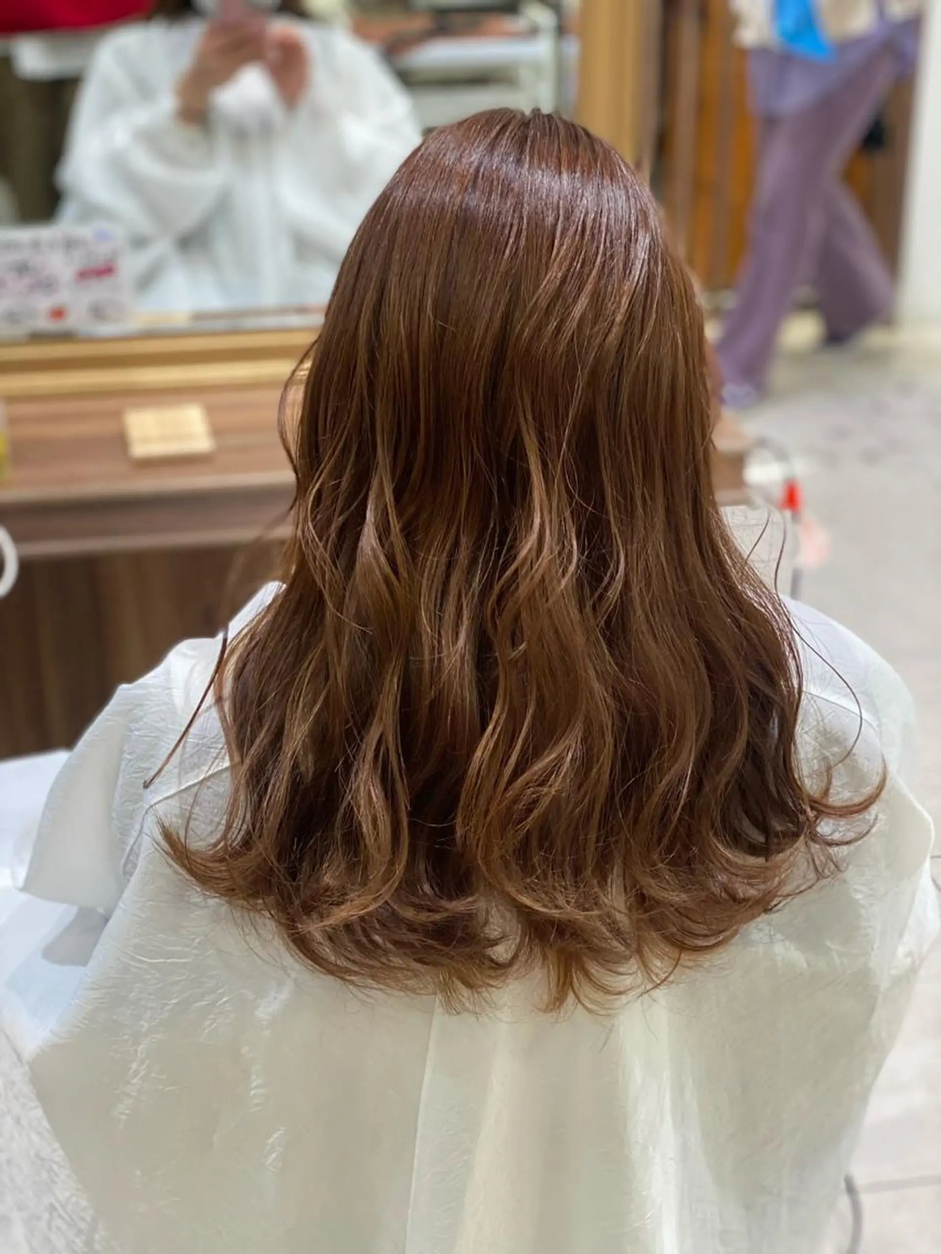 ロング カラー ベージュカラー ブリーチ ブリーチなしカラー カット ヘアカラー トリートメント 💎大人ハイライト 💎上杉一也💎のヘアスタイル