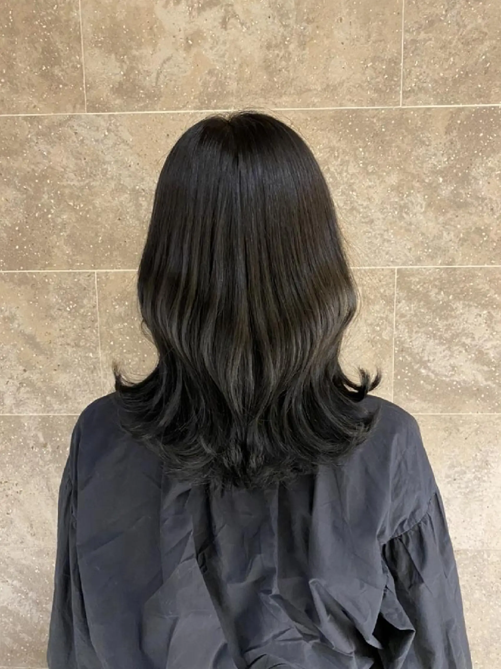 セミロング Nanako。/韓国 ヘア/顔周りカットのヘアスタイル