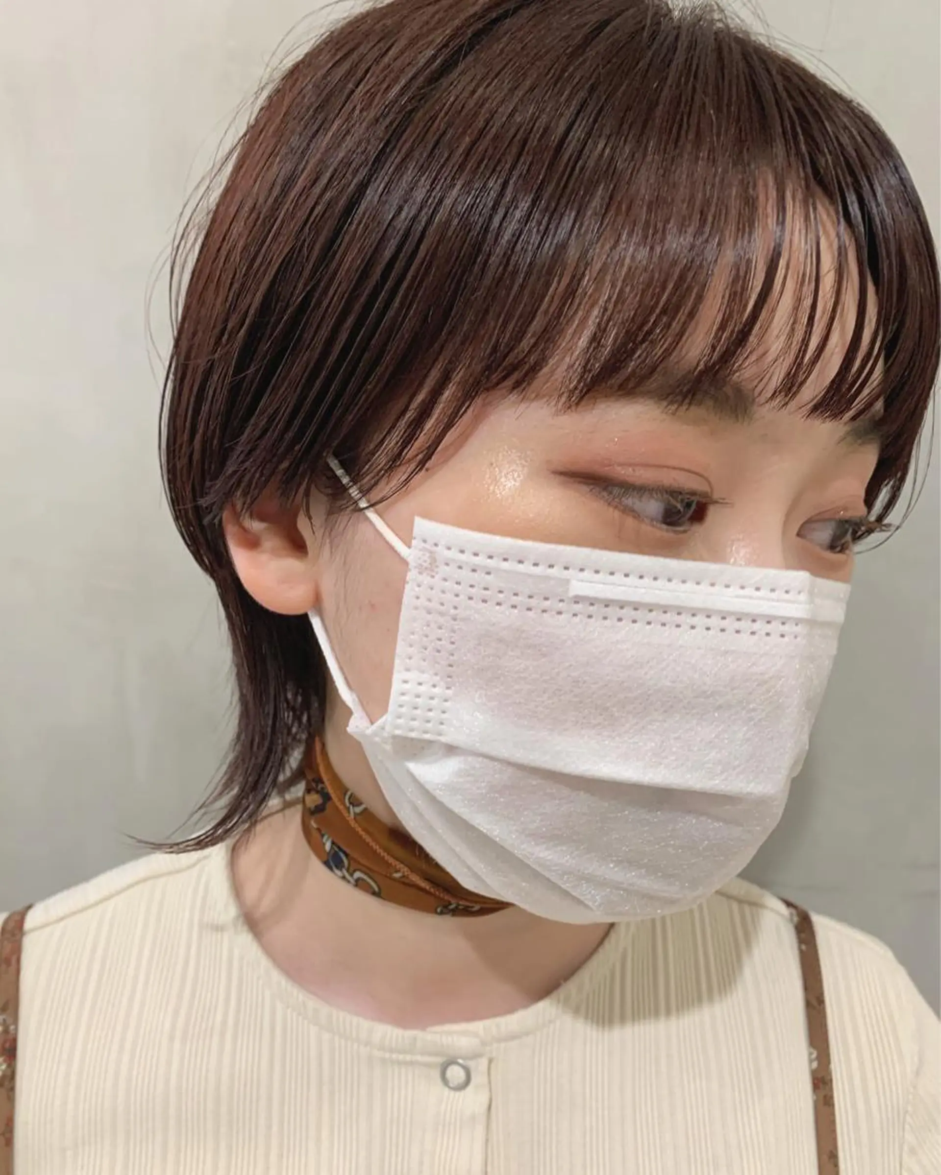 ショート カラー ウルフカット カット ヘアカラー トリートメント 優 作のヘアスタイル