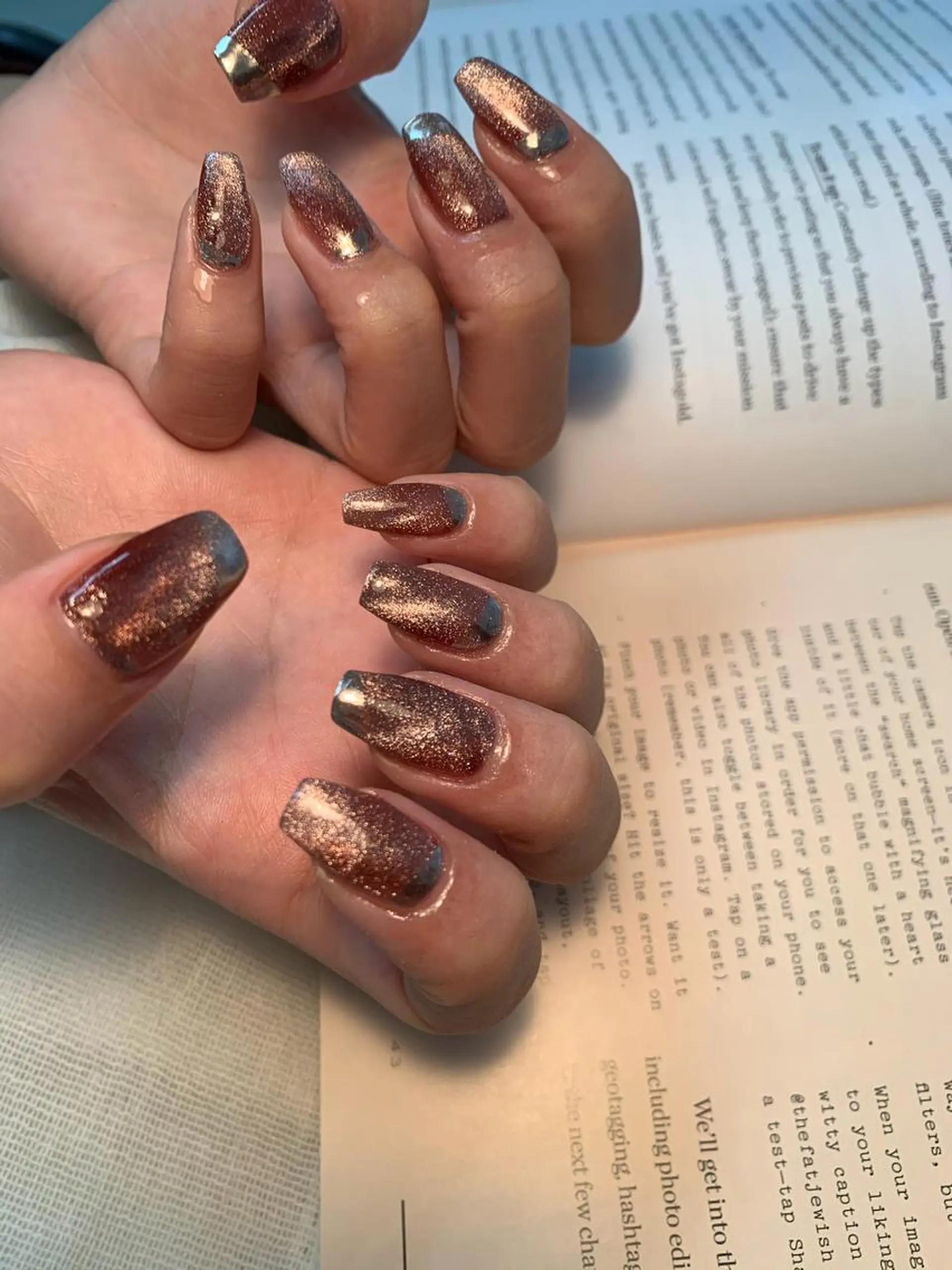 ネイル マグネットネイル ハンドネイル Trinity staffのネイルデザイン