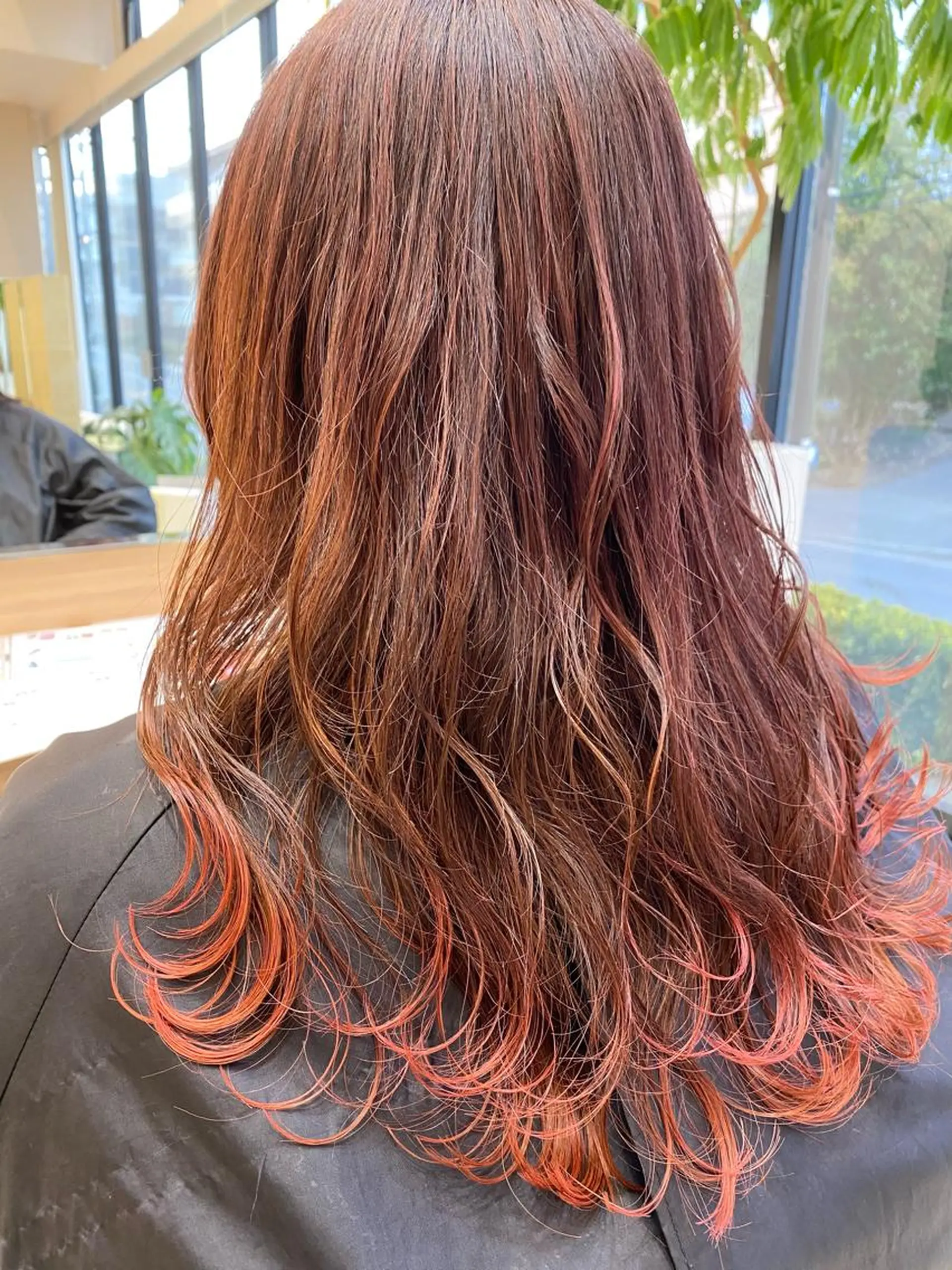 ロング カラー ベージュカラー グラデーションカラー ピンクカラー ピンクベージュ レッドカラー プルエクステ/透明感 カラー✨KAZUKIのヘアスタイル