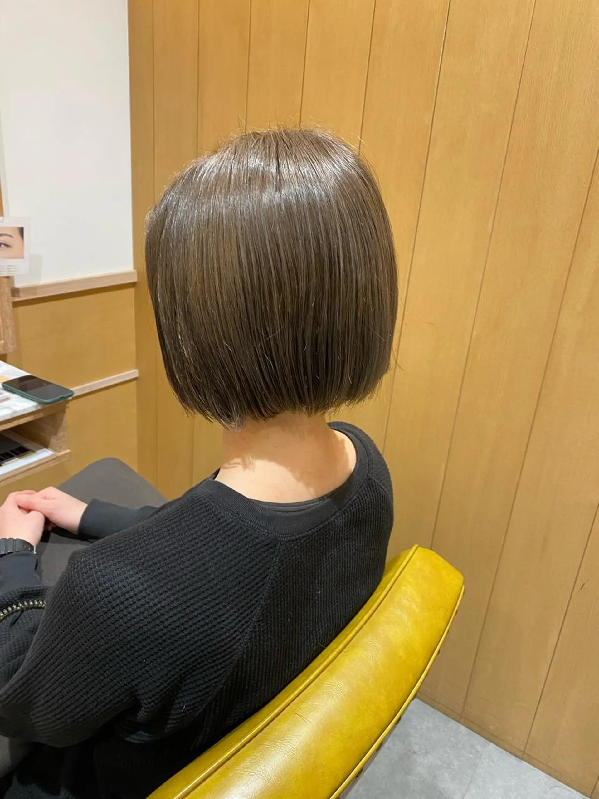 ミディアム ボブ カット champ花園所属・古林 彩花のヘアスタイル