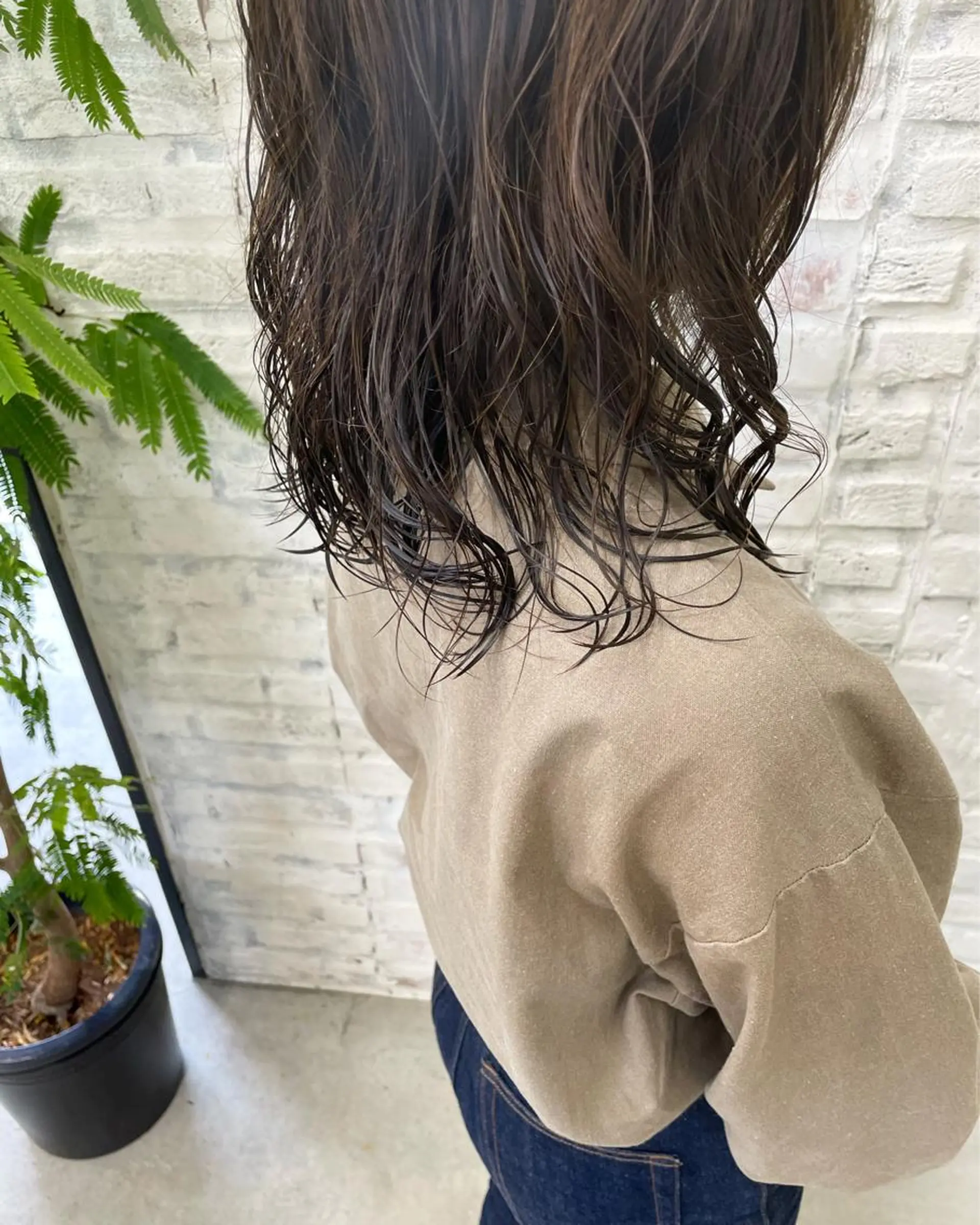 ミディアム パーマ ミディアムパーマ カット パーマ テラダ ユウシンのヘアスタイル