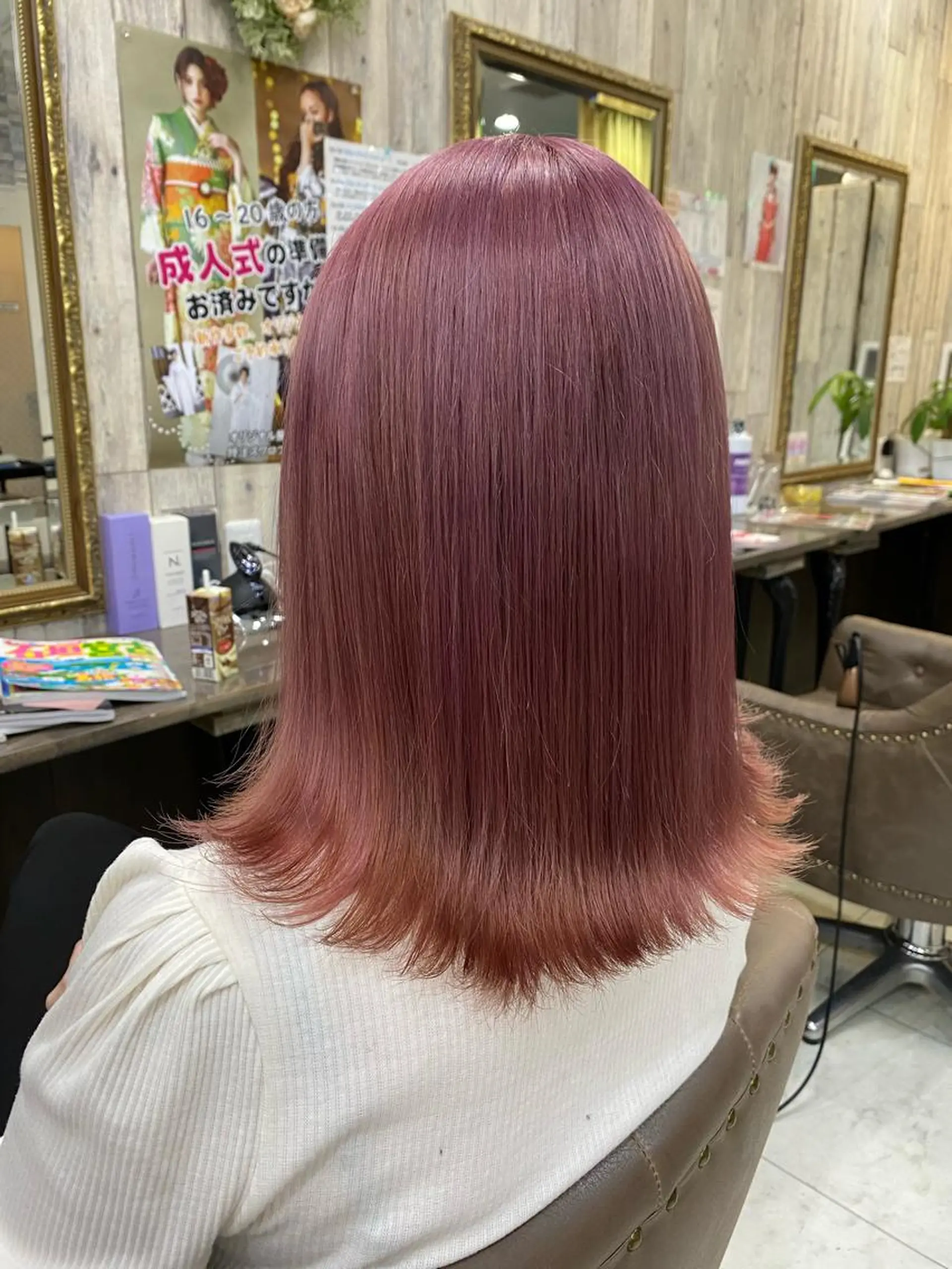 ミディアム ヘアカラー 土屋朱理/ Doukeshiのヘアスタイル
