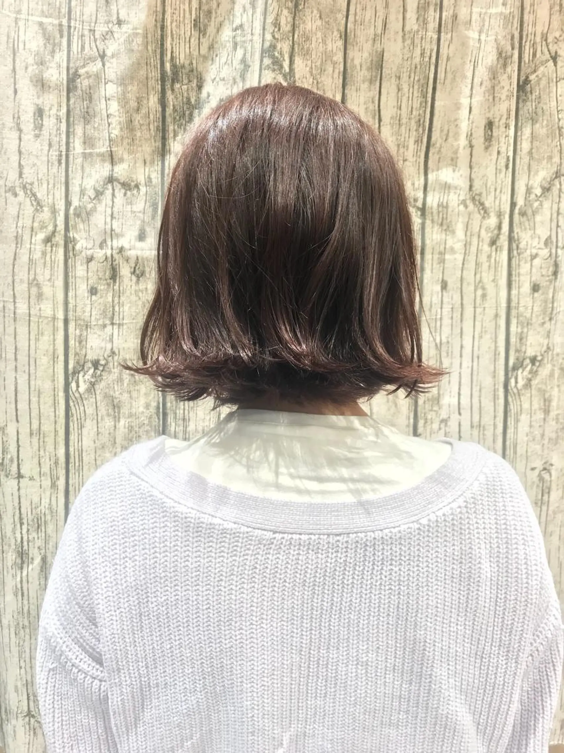 セミロング カラー ベージュカラー ピンクカラー ピンクベージュ 縮毛矯正/髪質改善 /韓国風　山川春輝のヘアスタイル