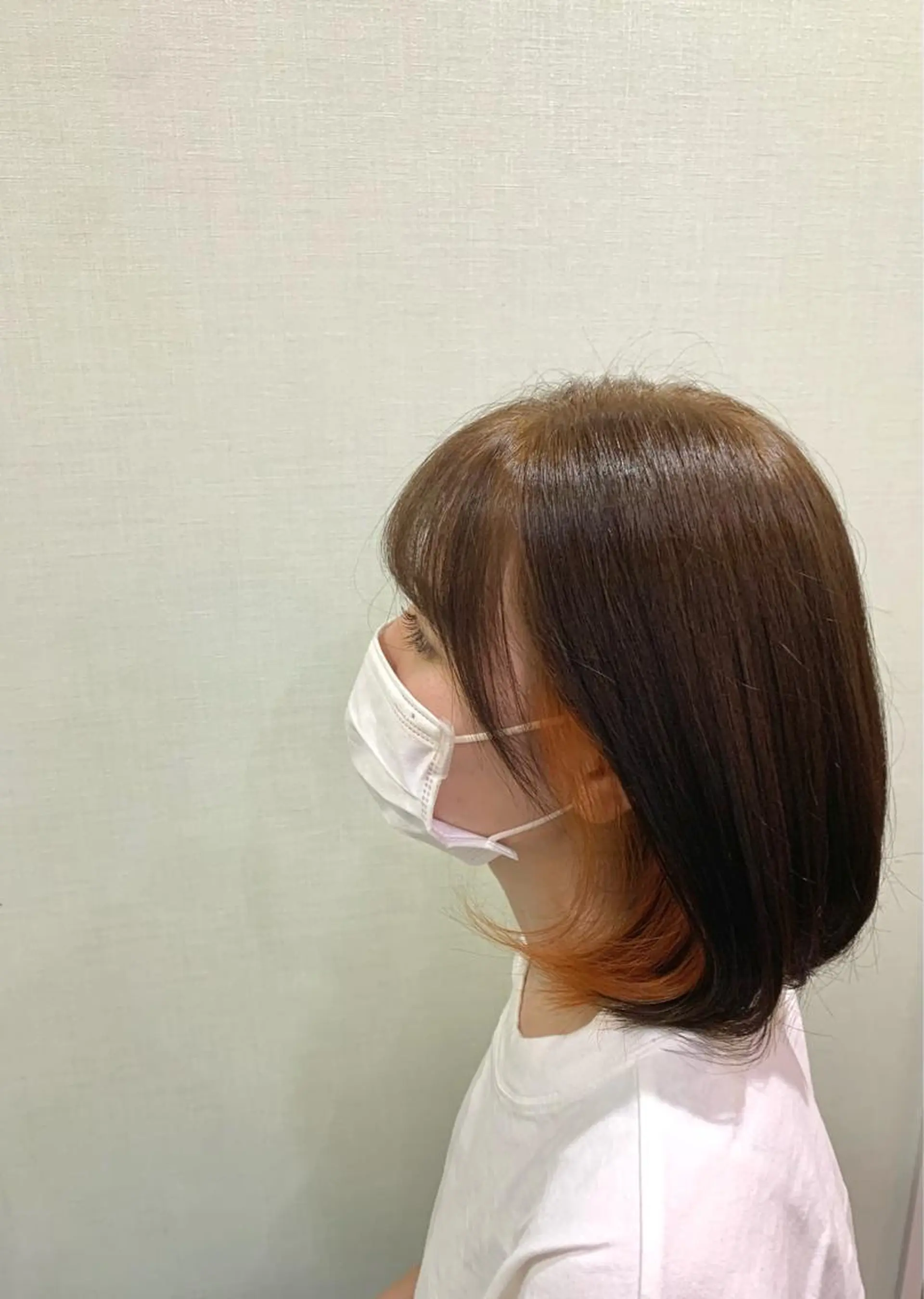 ミディアム カラー オレンジ Lunapiena所属・Lunapiena 🫧ナナのヘアスタイル