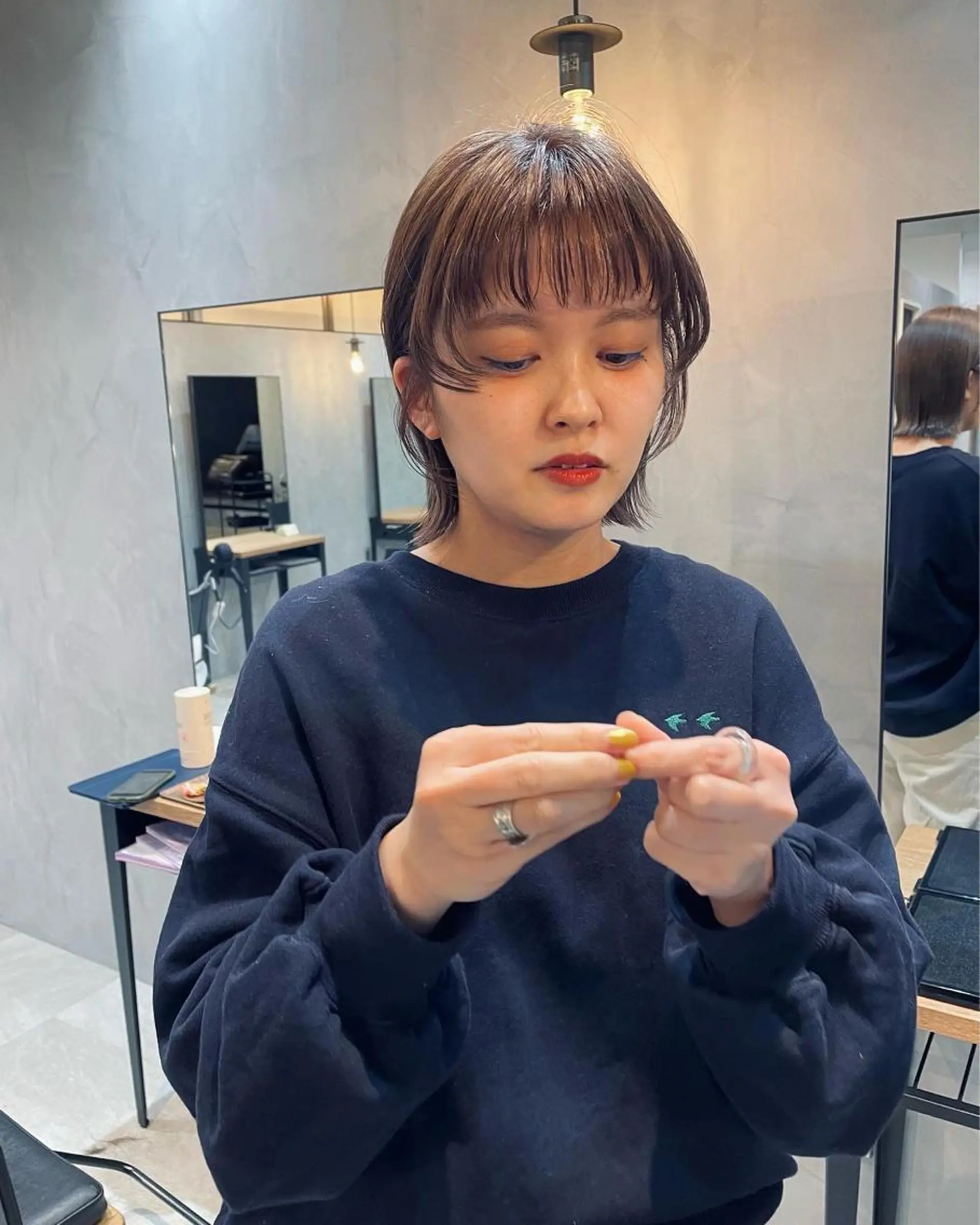 ショート カラー カット ヘアカラー トリートメント Basis 田口豪司のヘアスタイル