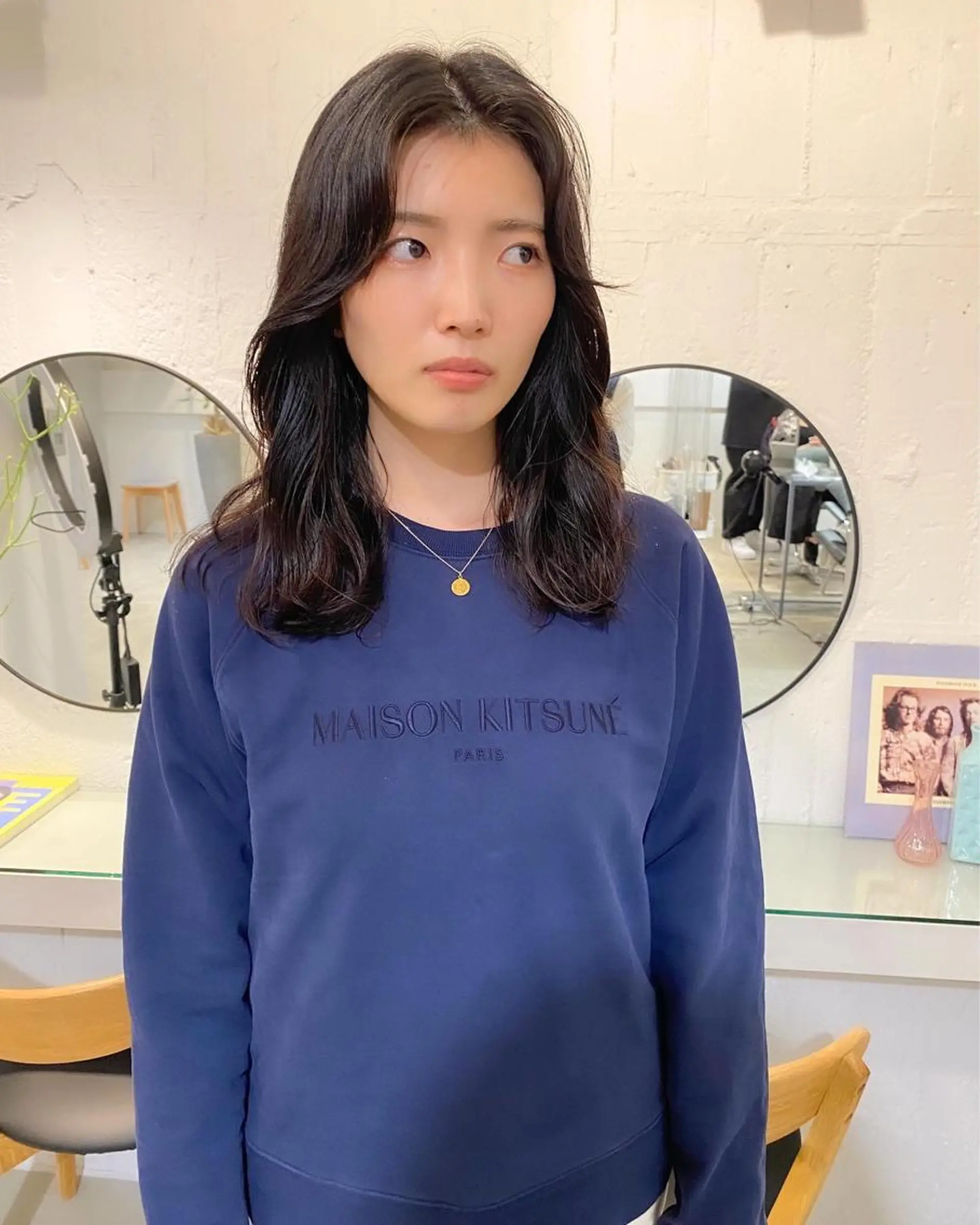 ロング 韓国風ヘア 縮毛矯正 カット パーマ 縮毛矯正 レイヤーカットのプロ 大人ヘア宮森貴志のヘアスタイル